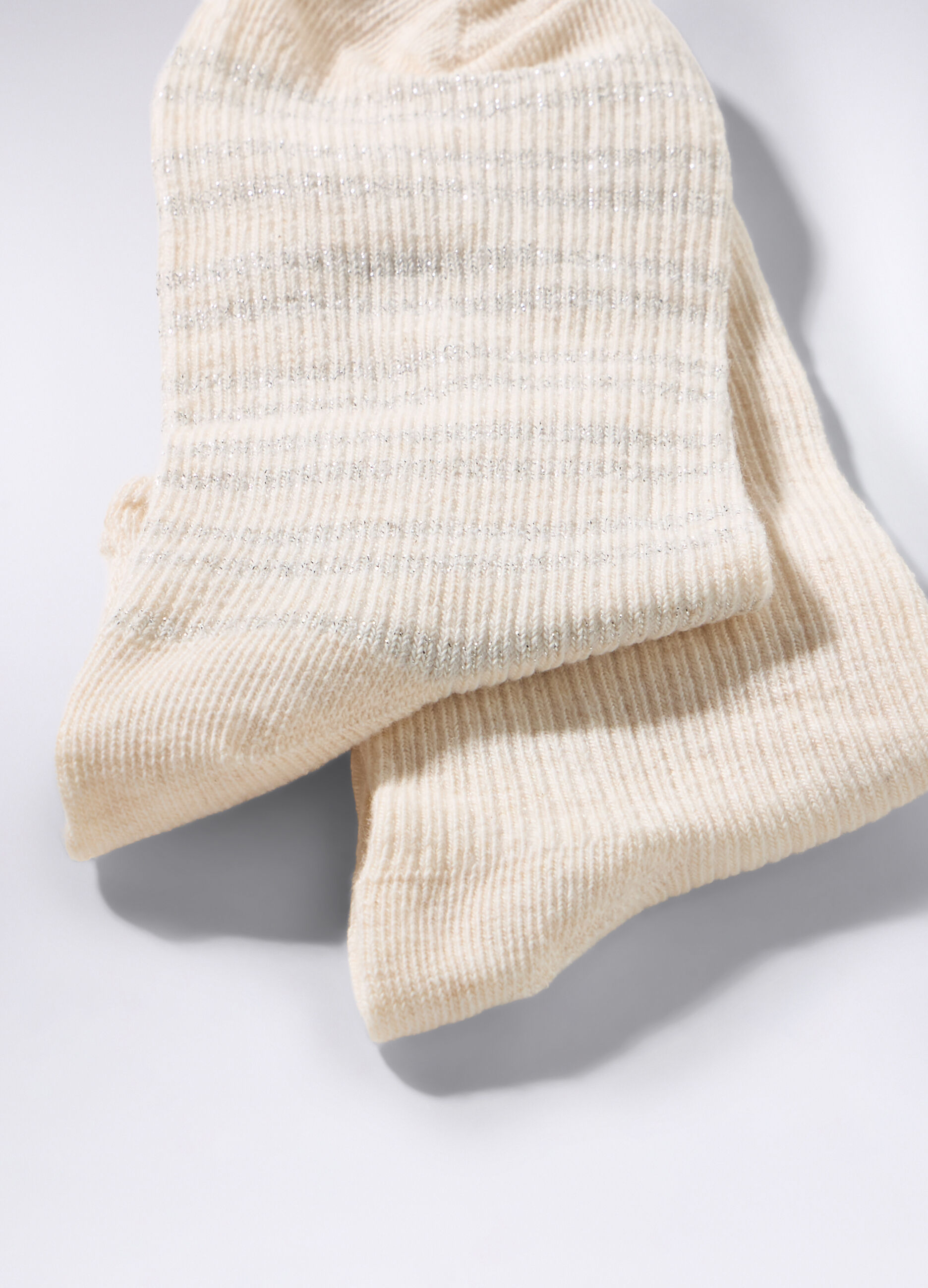 Pack 2 calze corte in cotone stretch donna_1