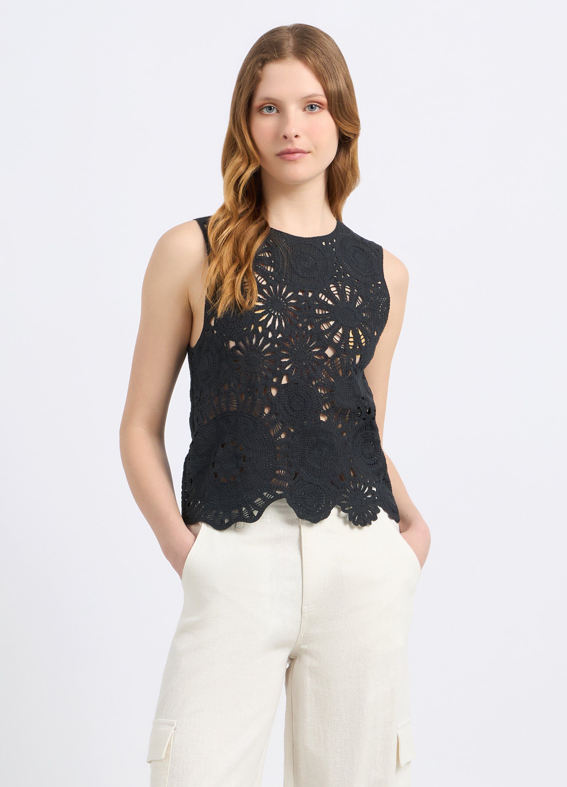 Top cropped tricot donna_0