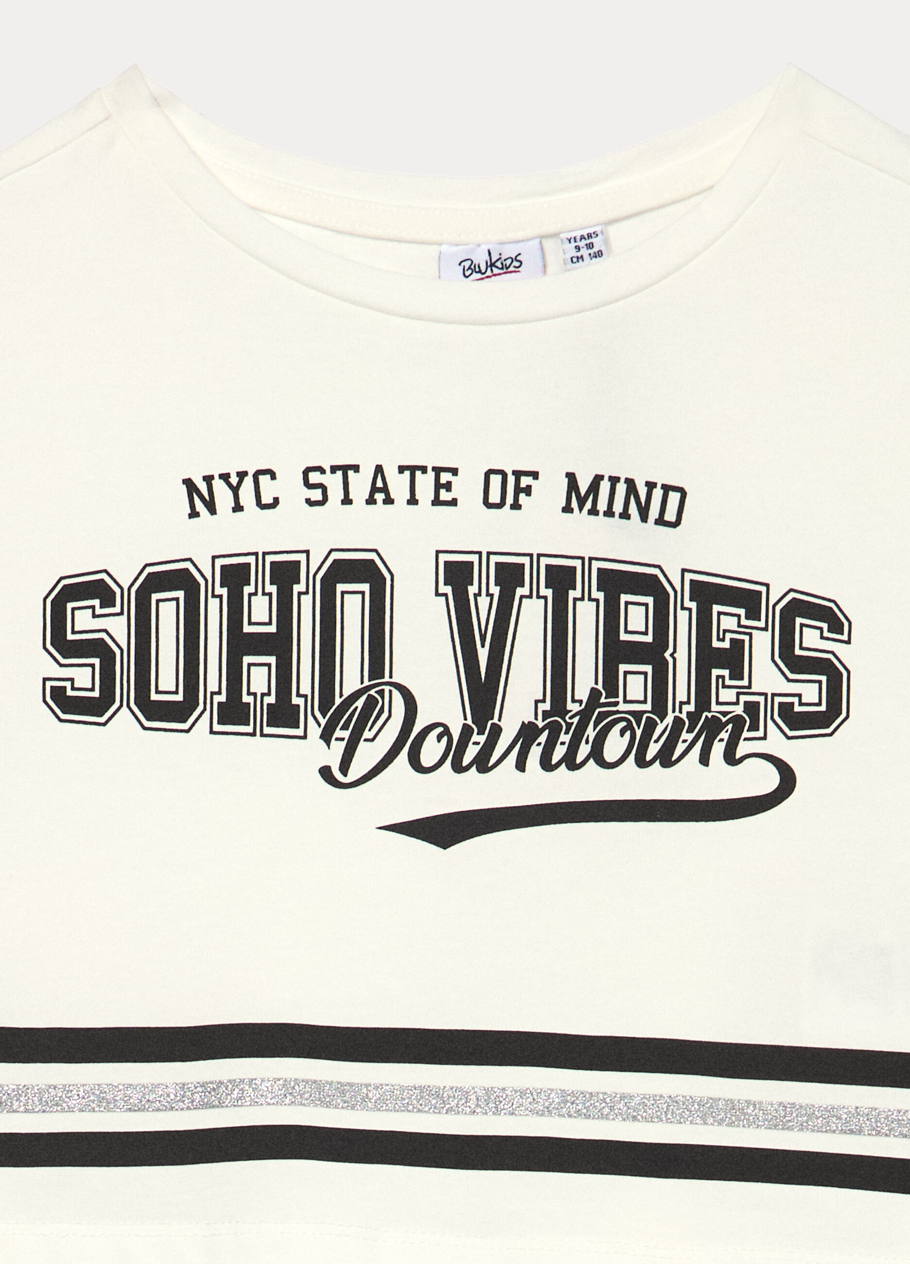 T-shirt in jersey di cotone stretch ragazza_2