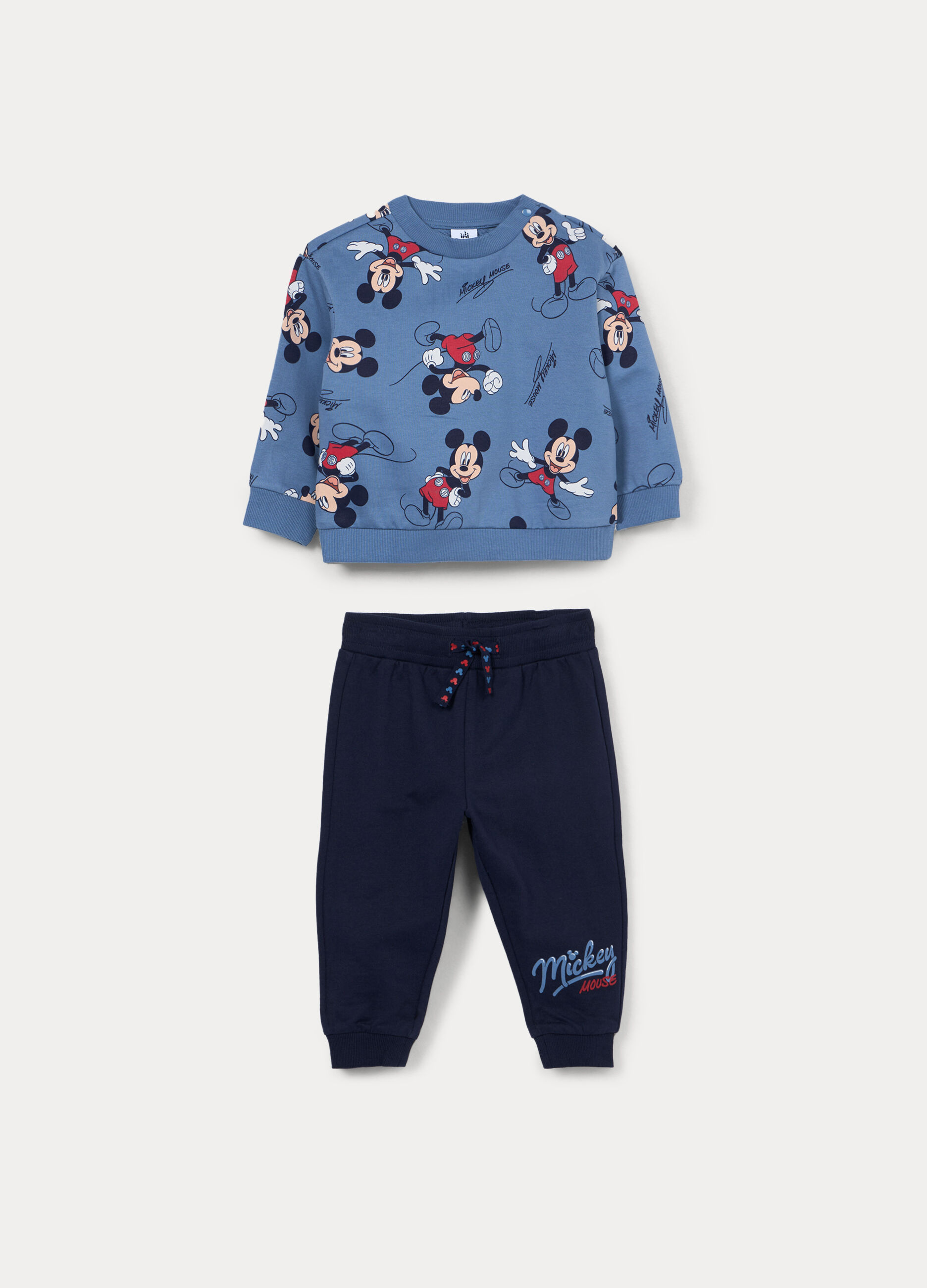 Jogging set Disney in french terry di puro cotone bimbo_0
