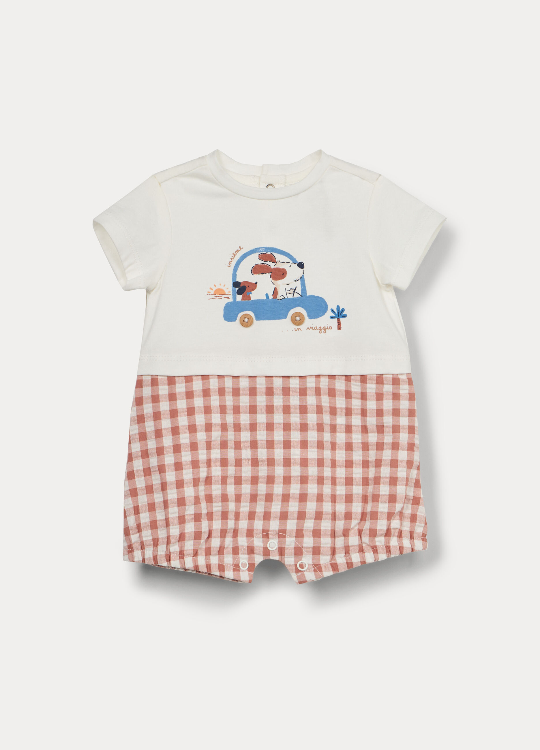 Pagliaccetto in jersey di cotone stretch neonato_0