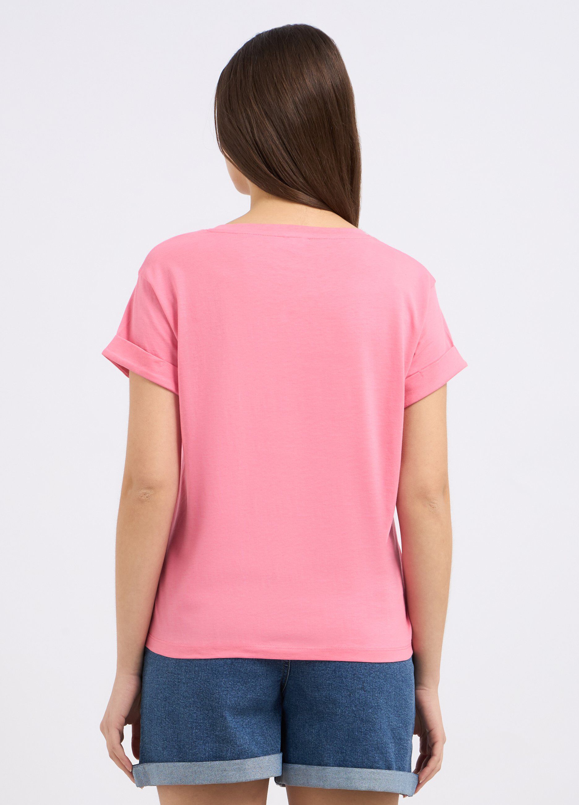 T-shirt in puro cotone donna_1