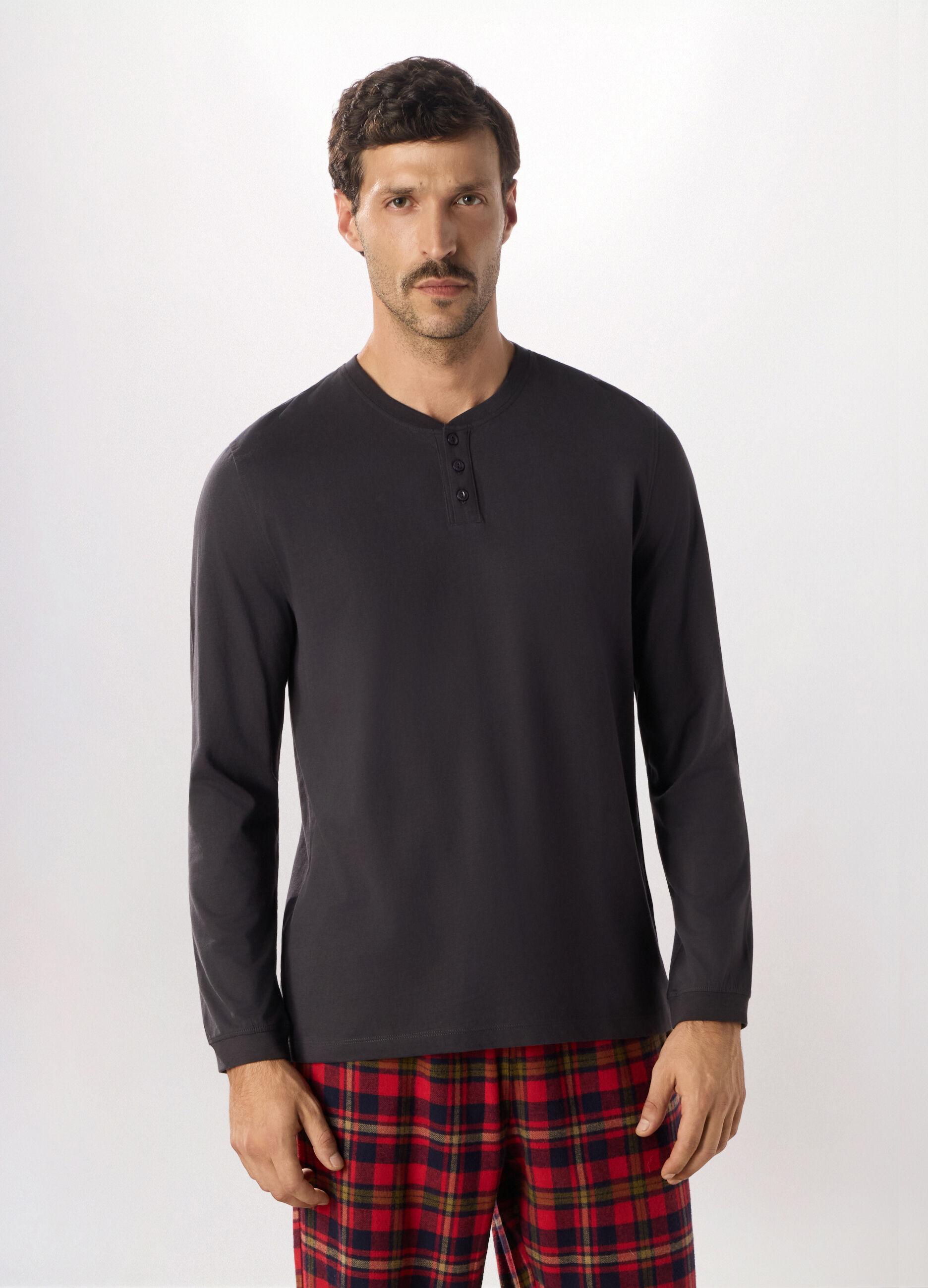 Maglietta intima girocollo in puro cotone uomo_0