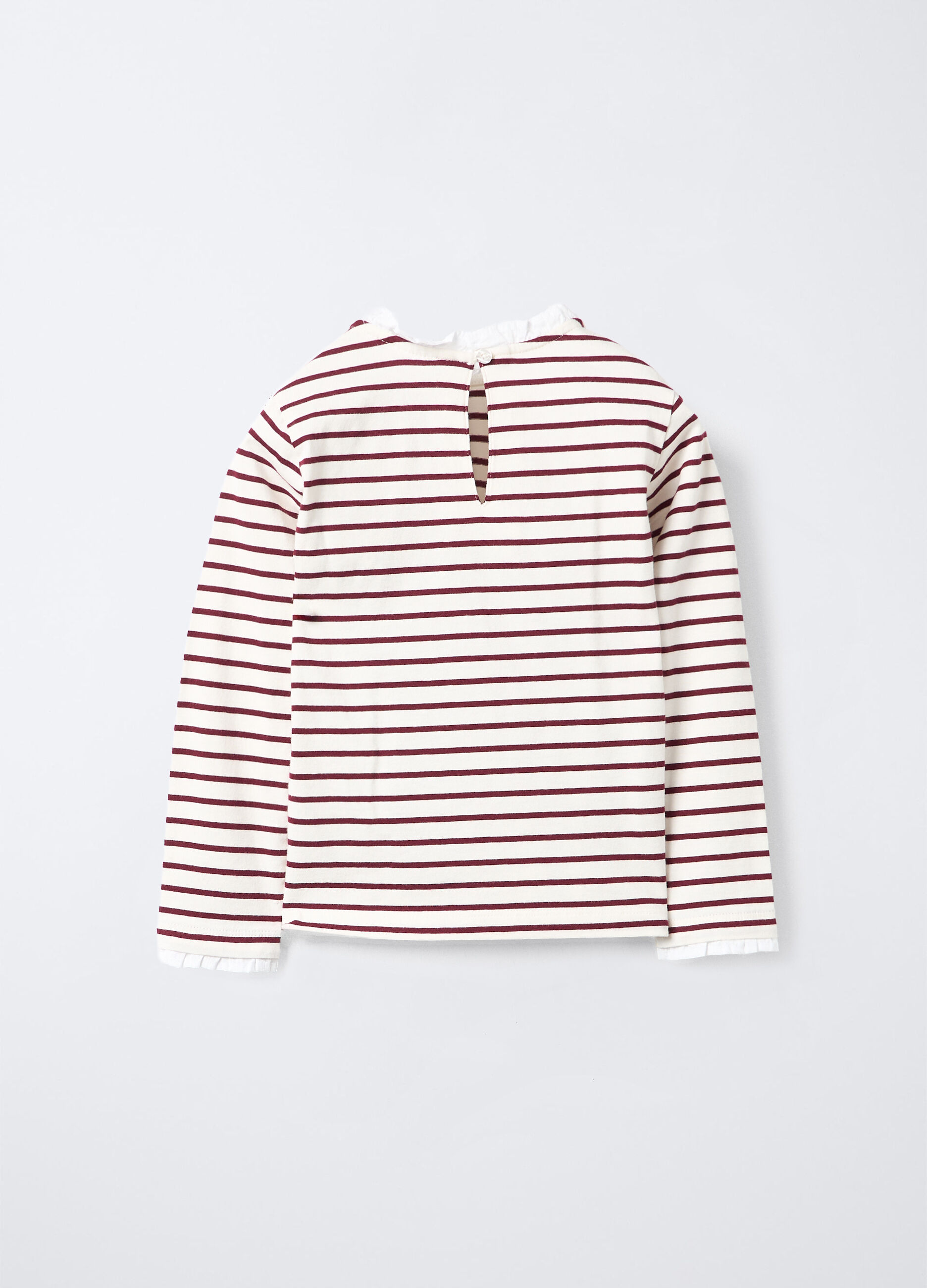 T-shirt girocollo in jersey di puro cotone bambina_1