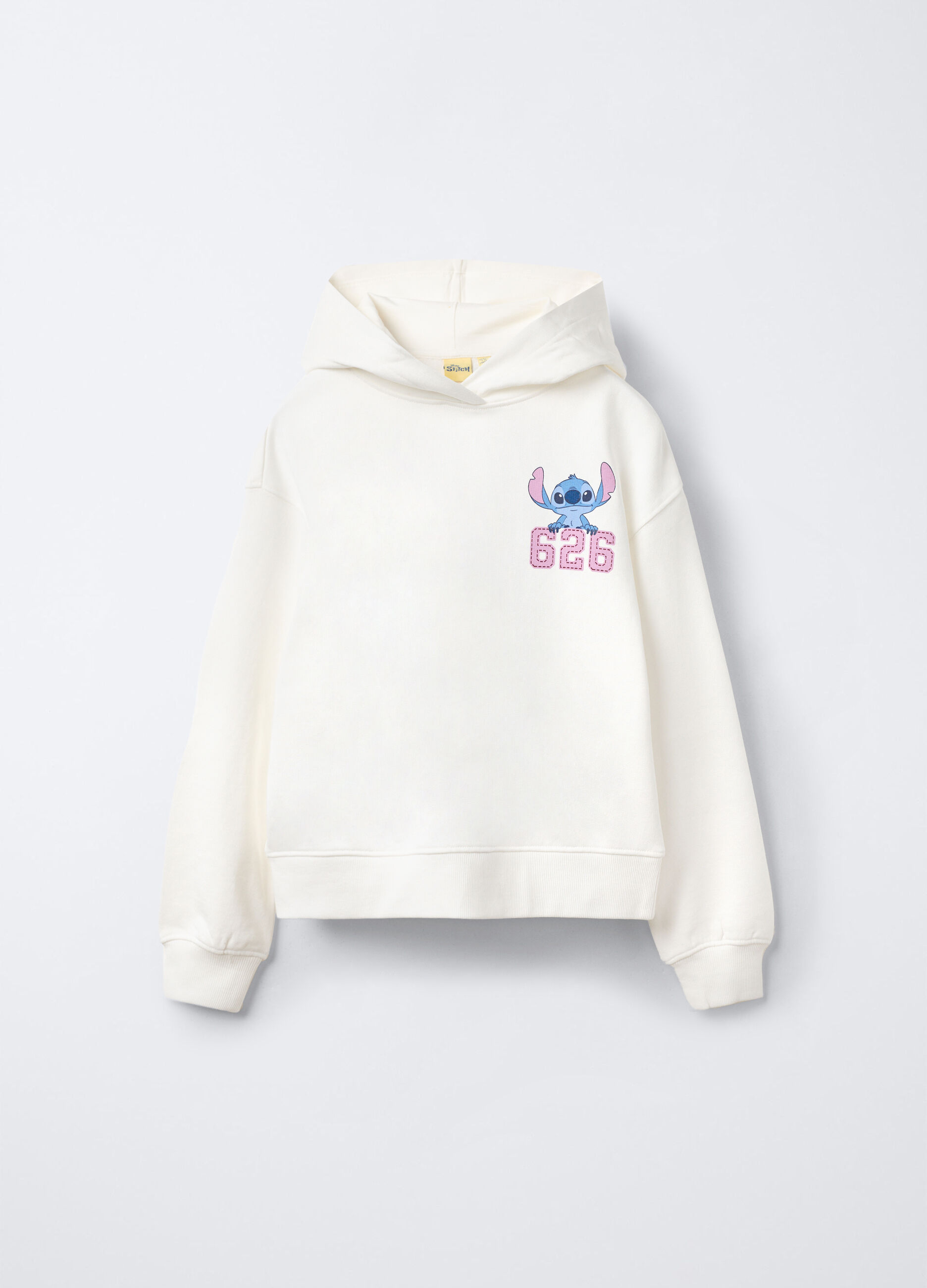 Felpa con cappuccio Disney in puro cotone garzato ragazza_0
