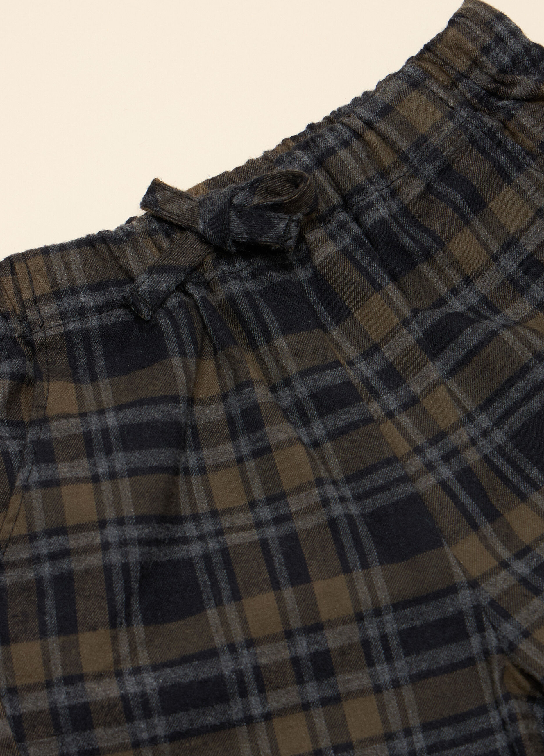 Pantaloni a quadri in cotone_1