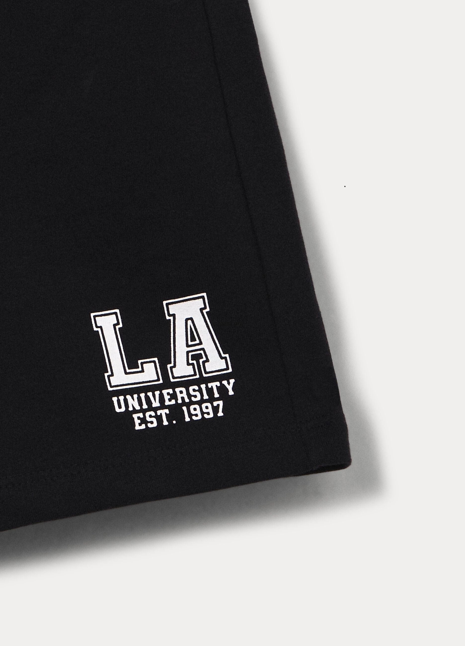 Shorts in french terry di puro cotone ragazza_2