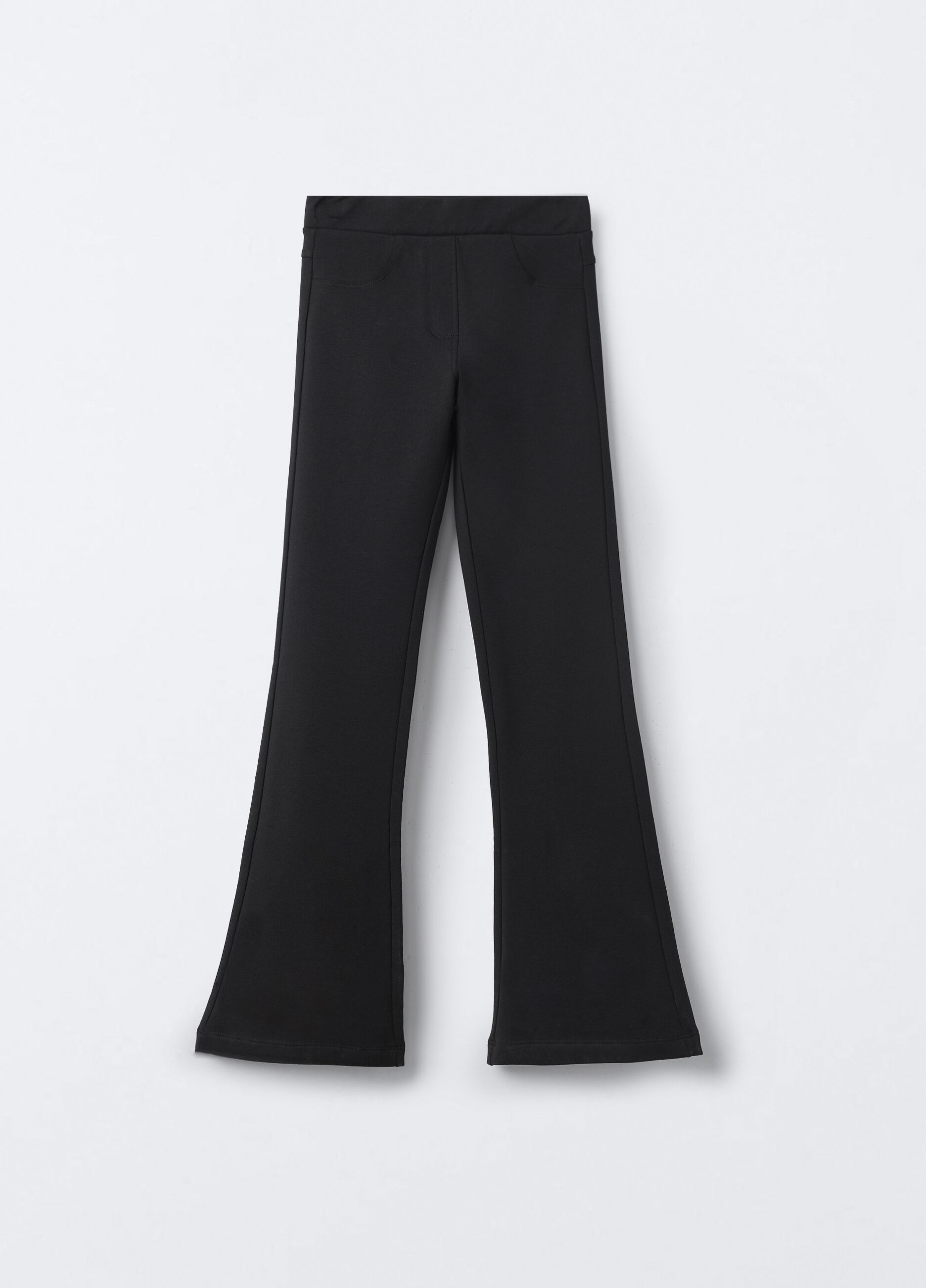Treggings in cotone garzato stretch Flare Fit ragazza_0
