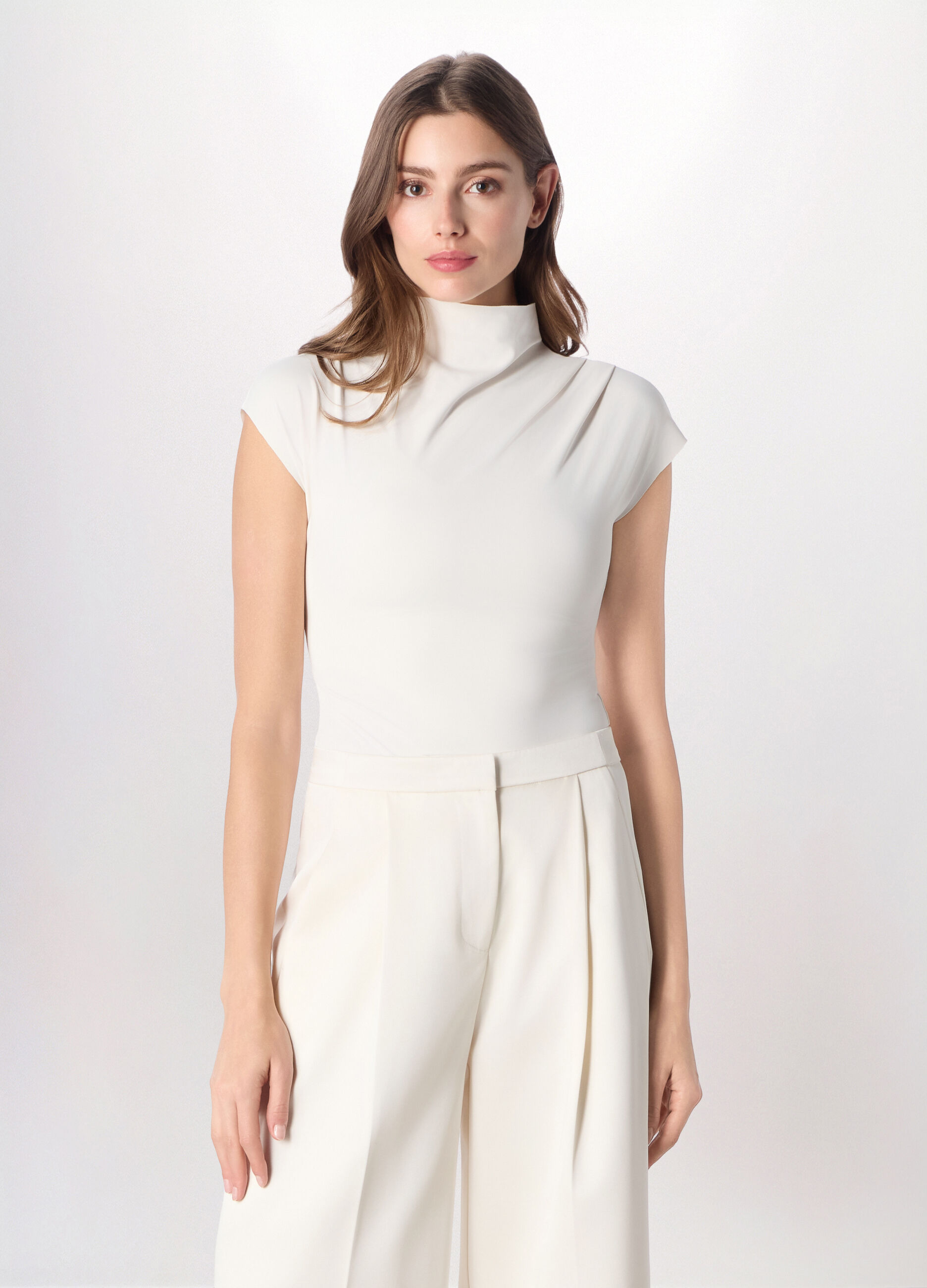 T-shirt in jersey stretch donna_0