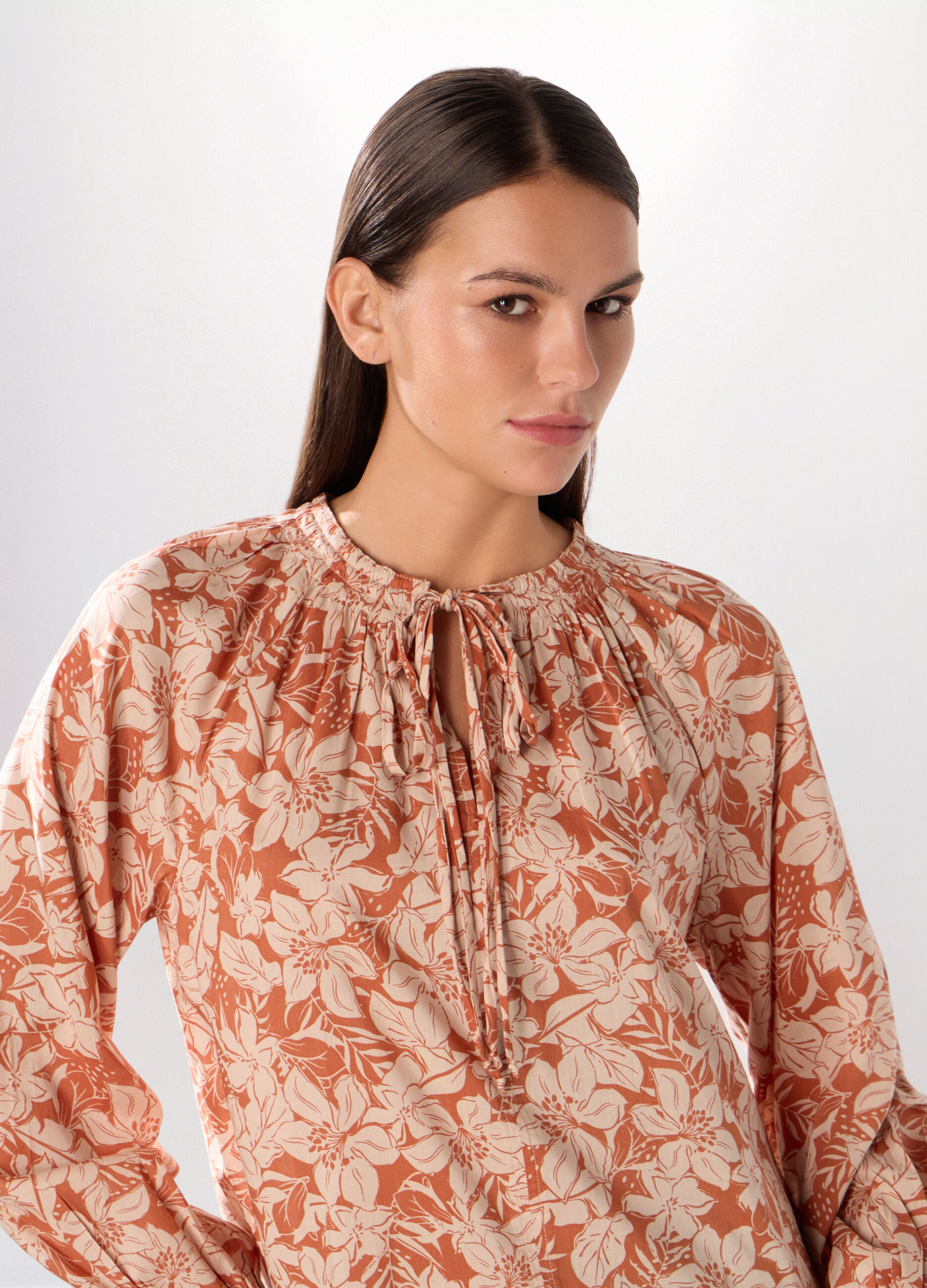 Blusa in misto cotone donna_2