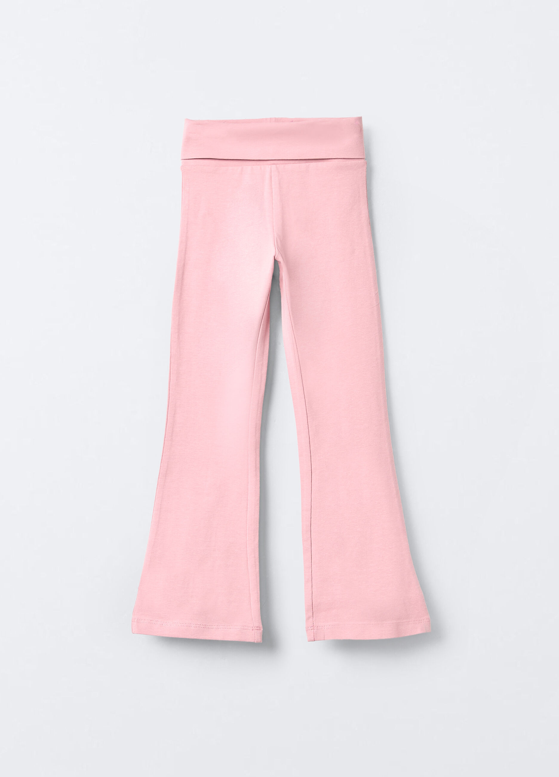 Leggings in jersey di cotone stretch Fit Regular bambina_0