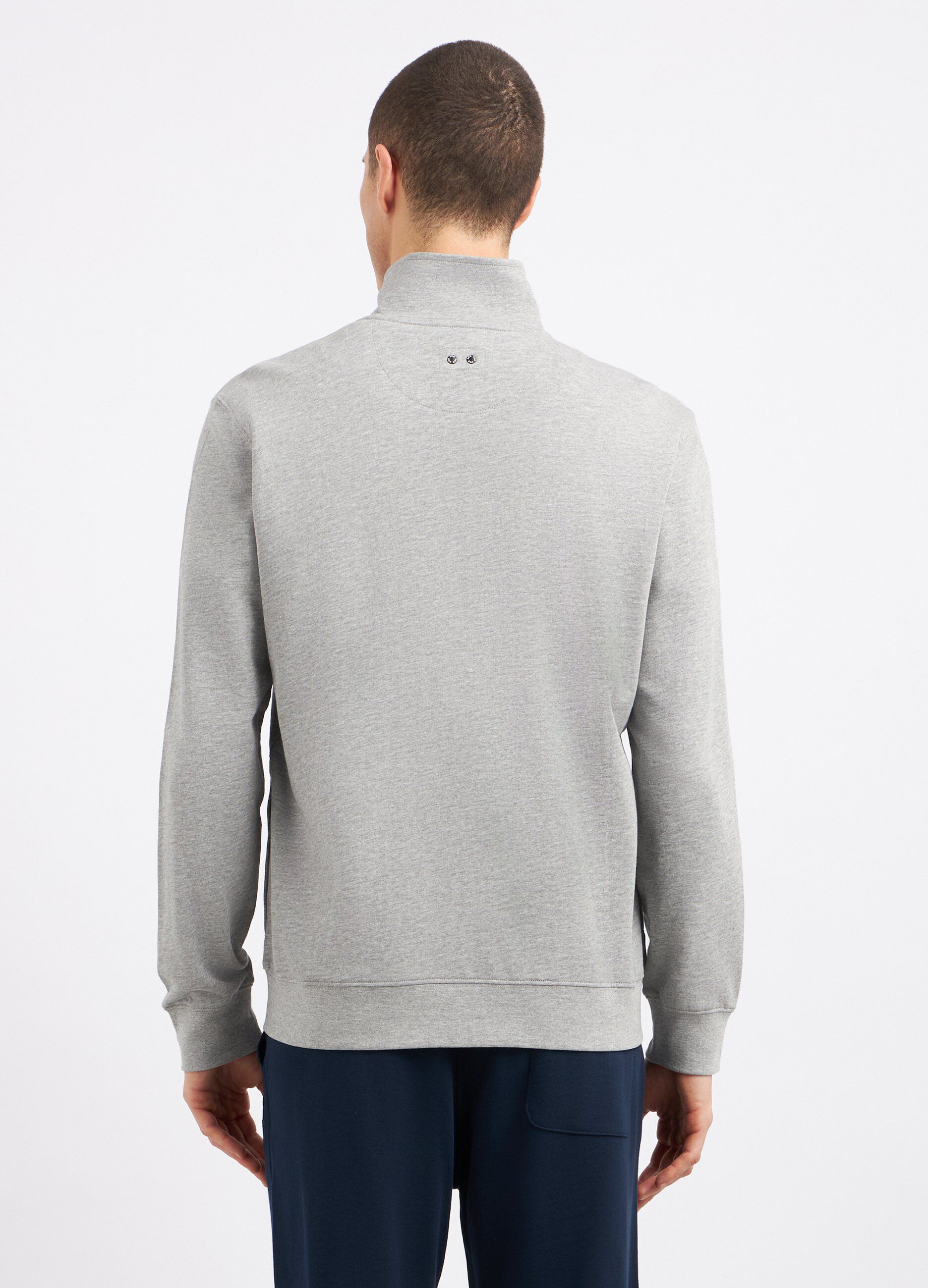 Felpa full zip in cotone uomo_1