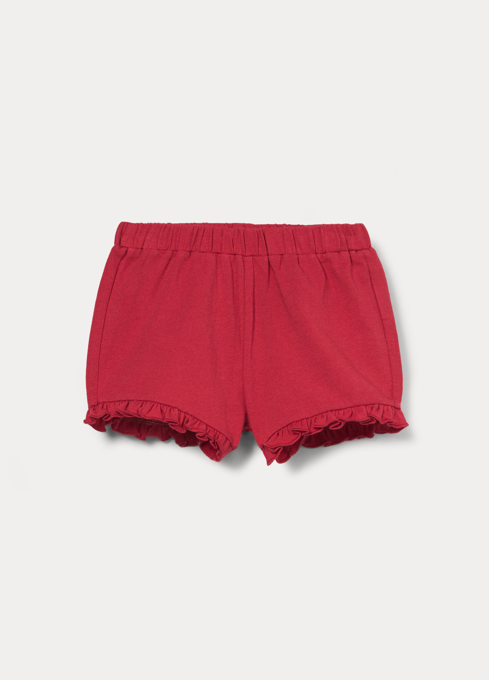 Shorts in jersey di cotone stretch bimba_0