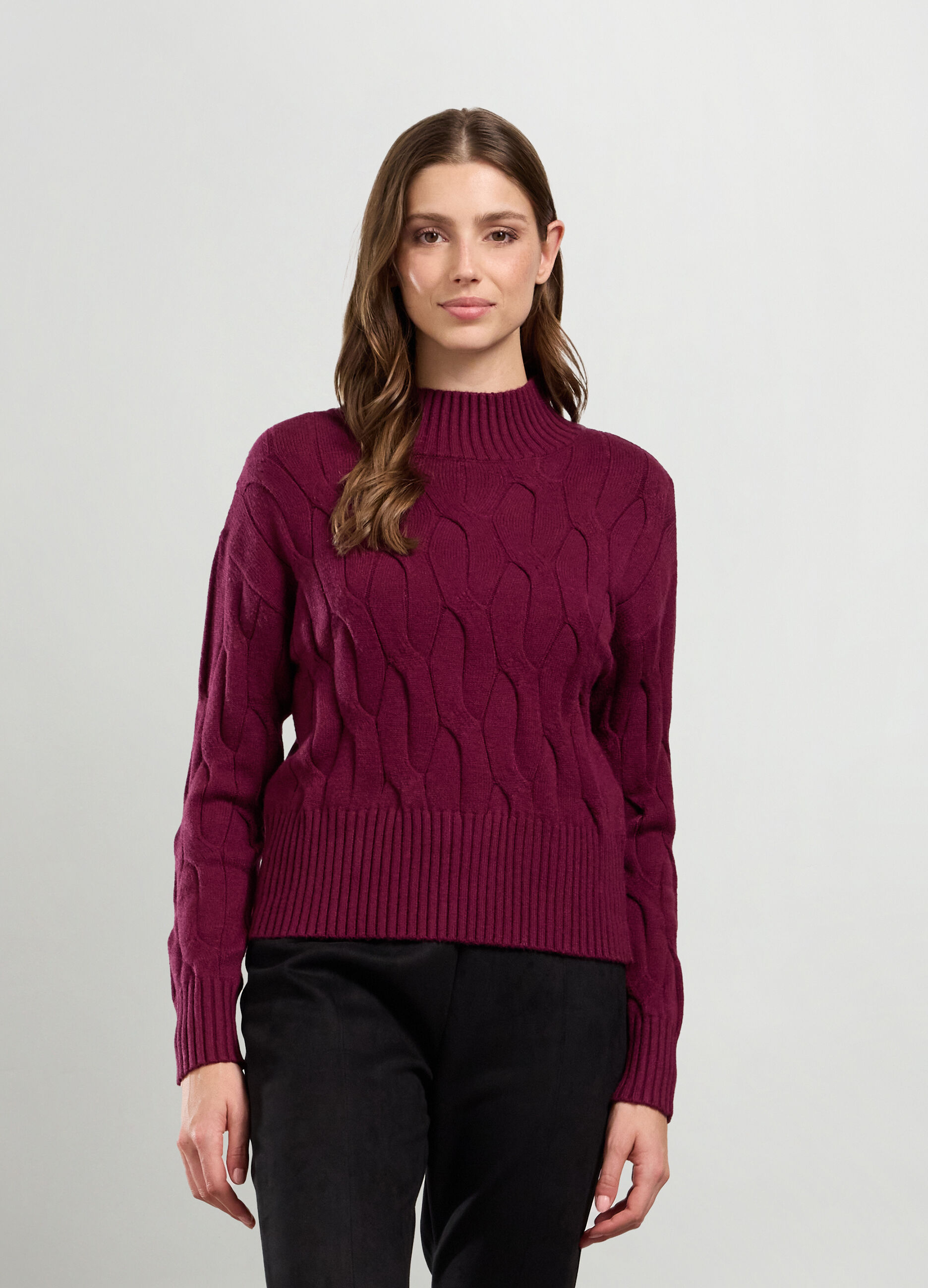 Pullover misto viscosa donna_0