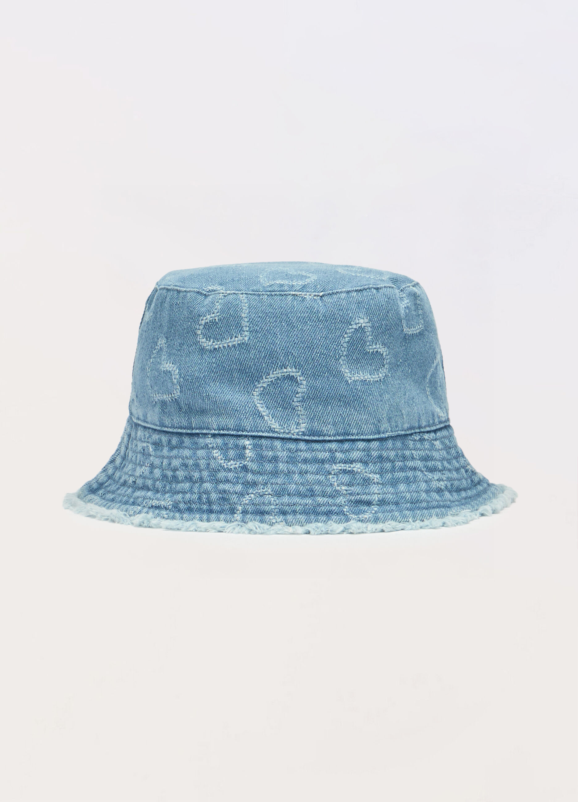 Cappello da pescatore in denim di puro cotone _1