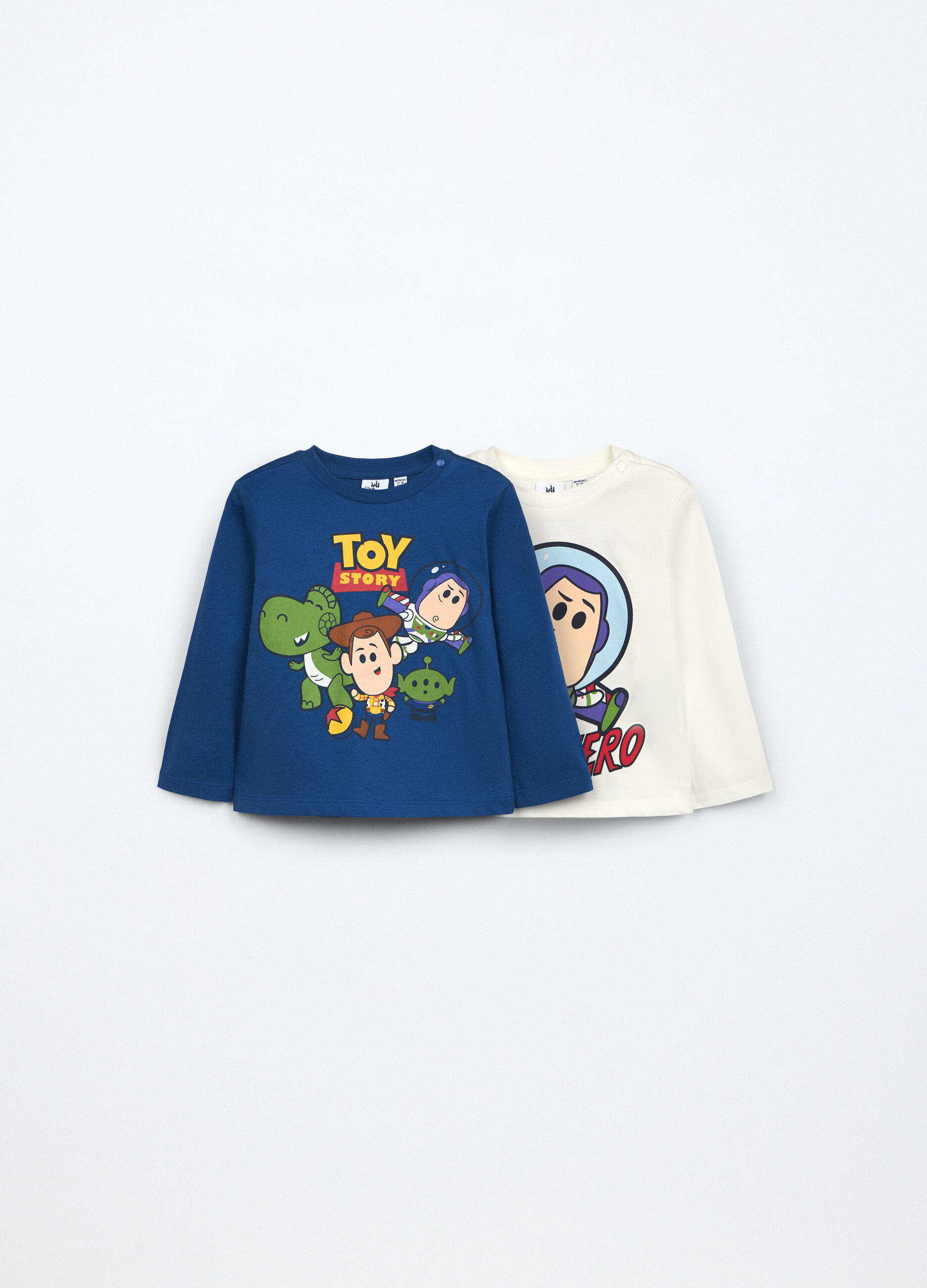 Pack 2 t-shirt in jersey di puro cotone neonato_0