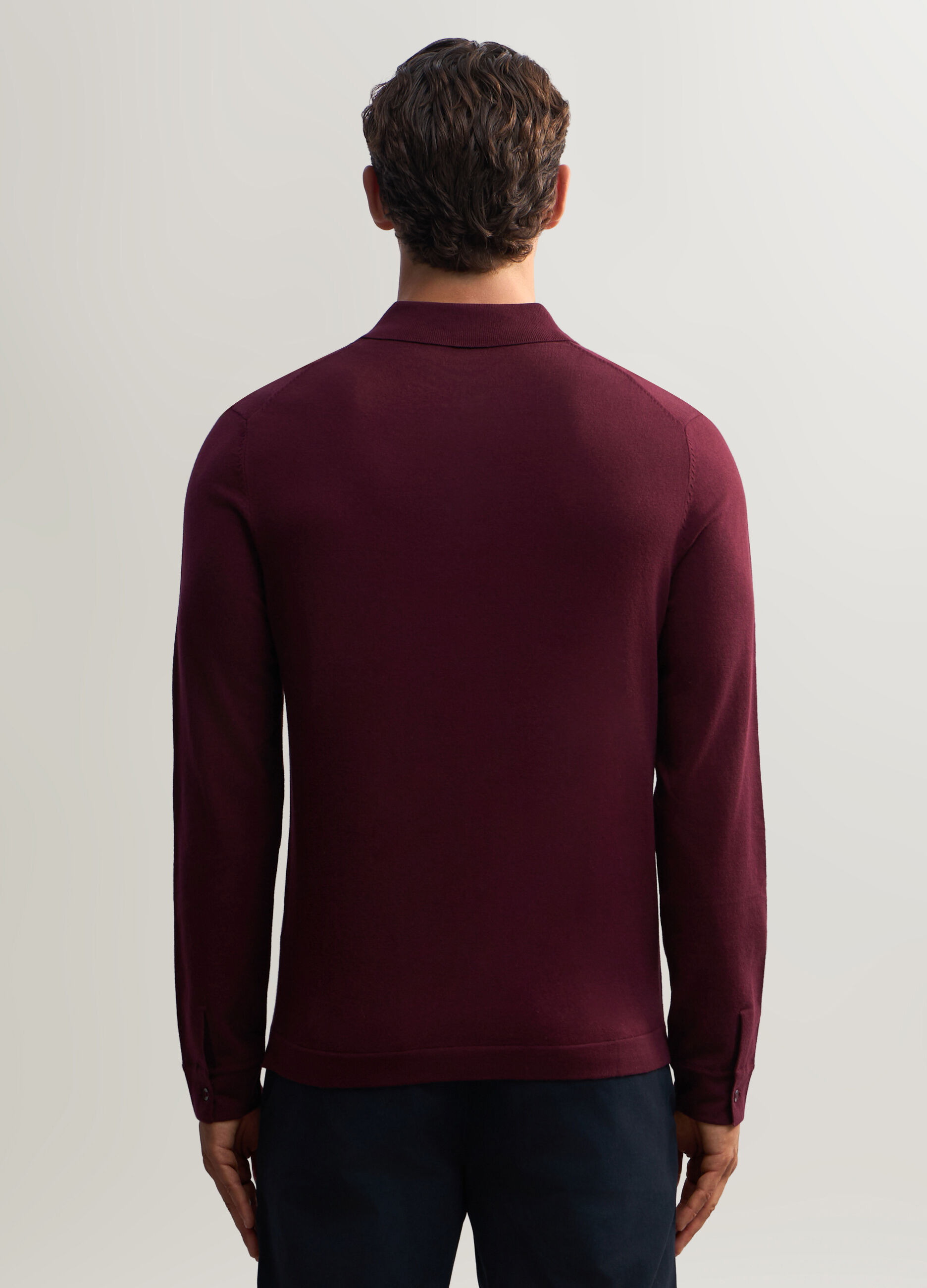 Polo in maglia misto cotone uomo