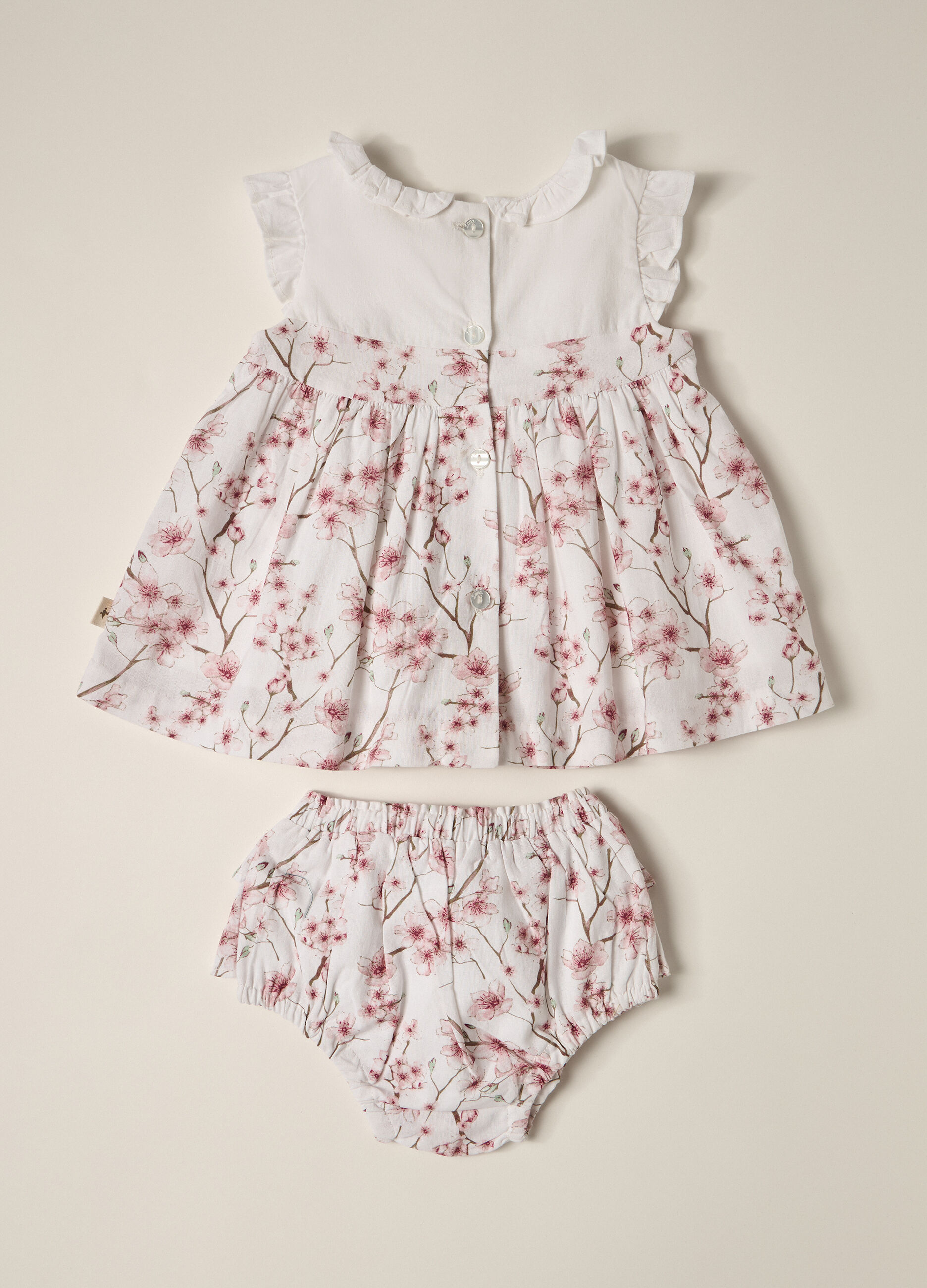 Set vestito + shorts in puro cotone IANA neonata