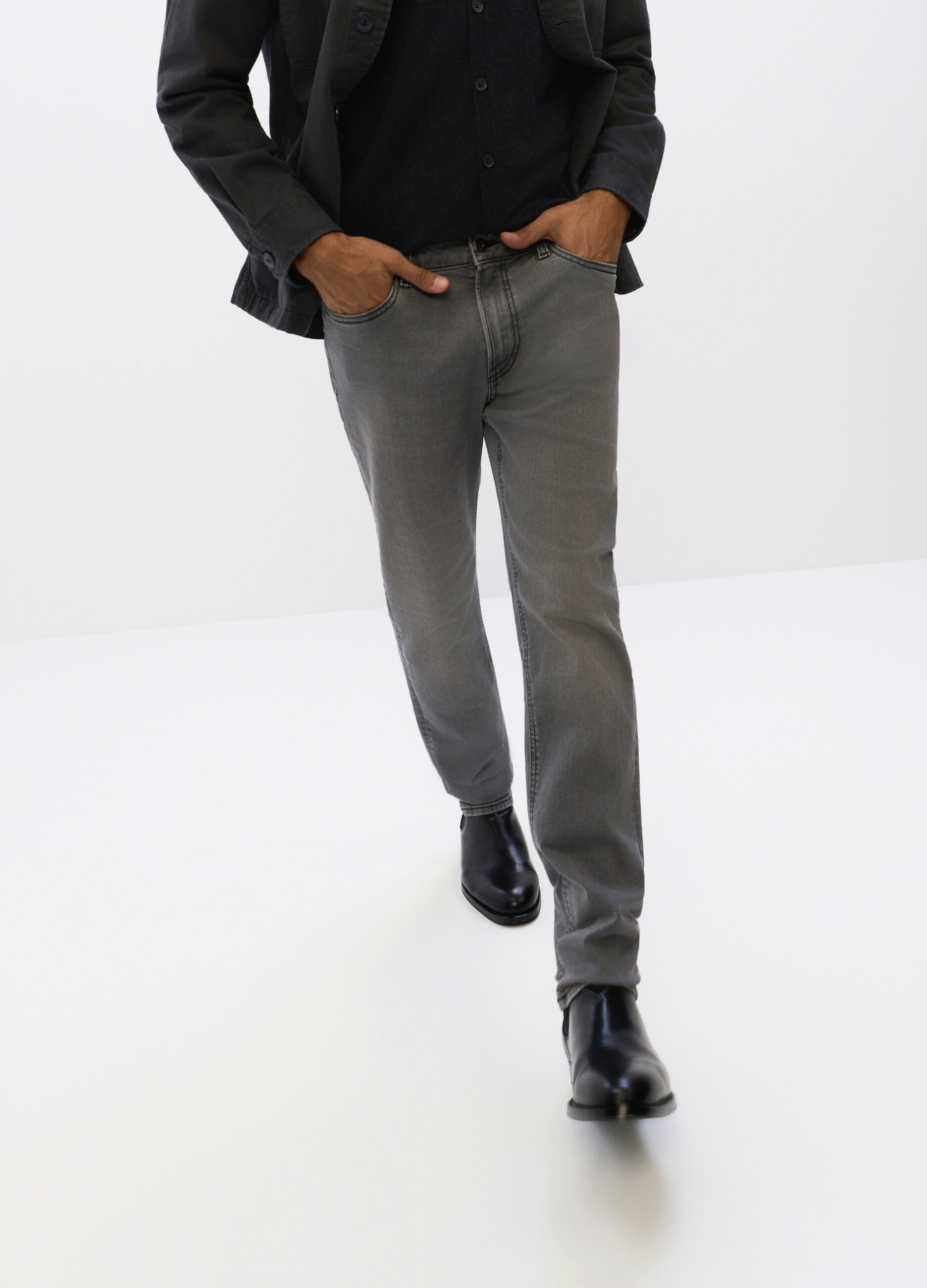 Jeans slim fit in denim stretch uomo