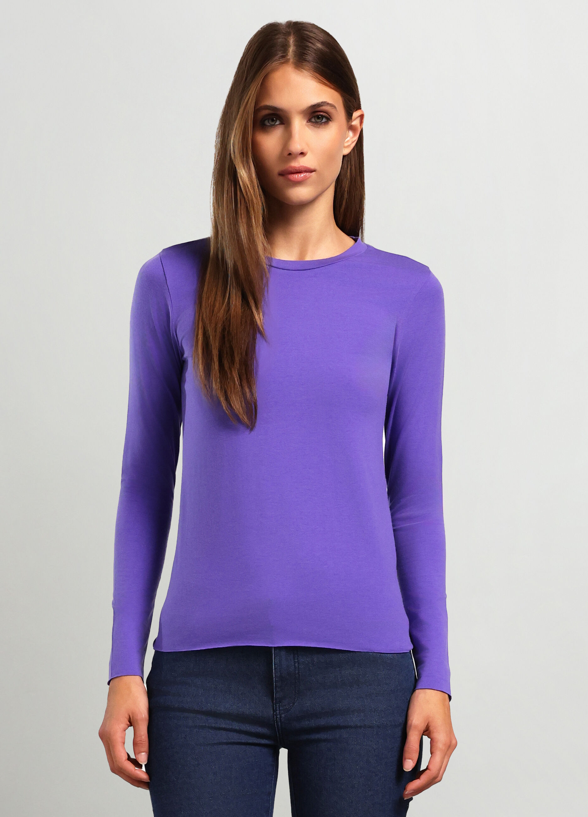T-shirt in misto lyocell donna_0