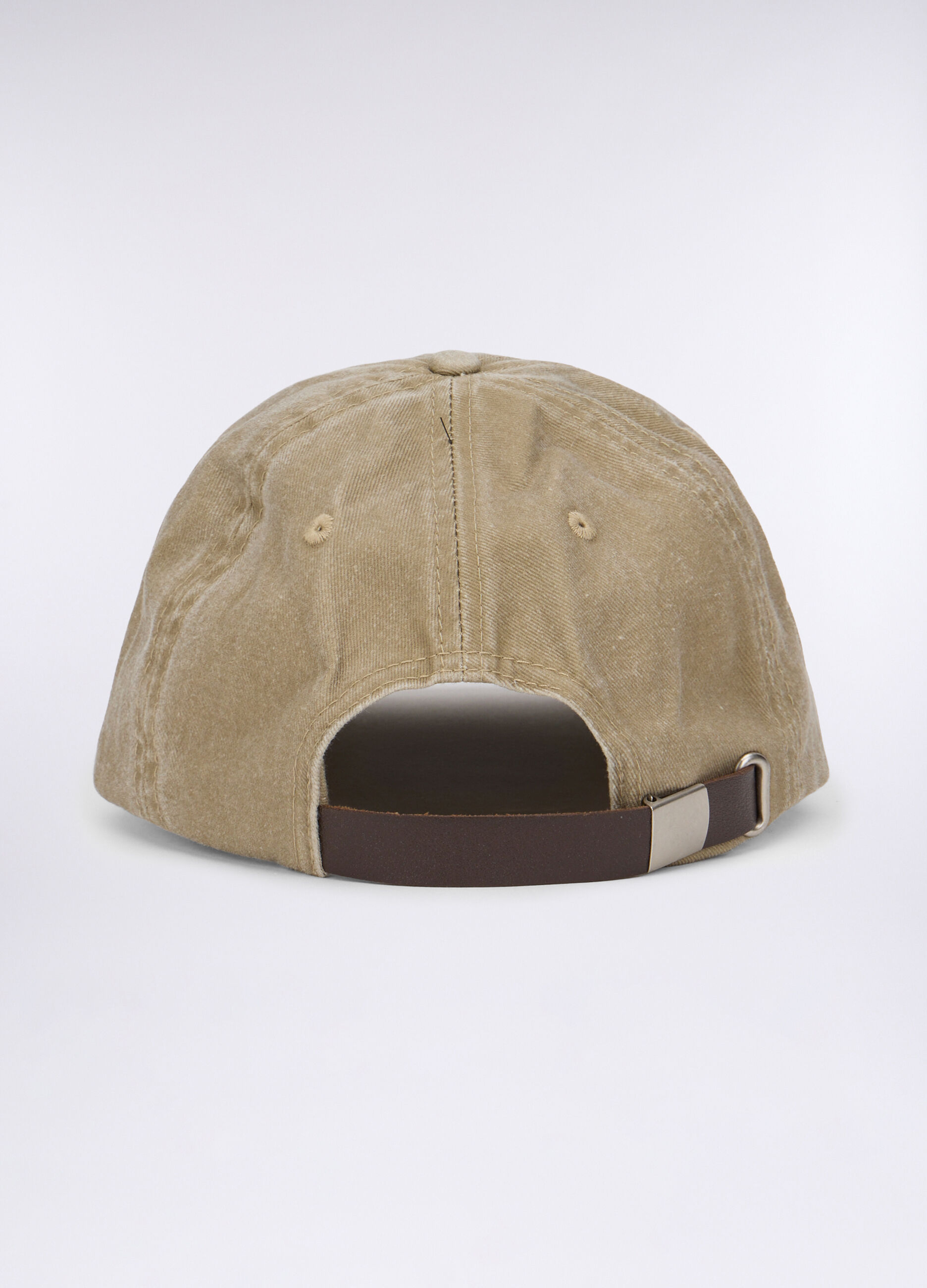 Cappello baseball effetto denim con toppa uomo_2