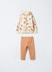 Jogging set in misto cotone garzato bimba_0