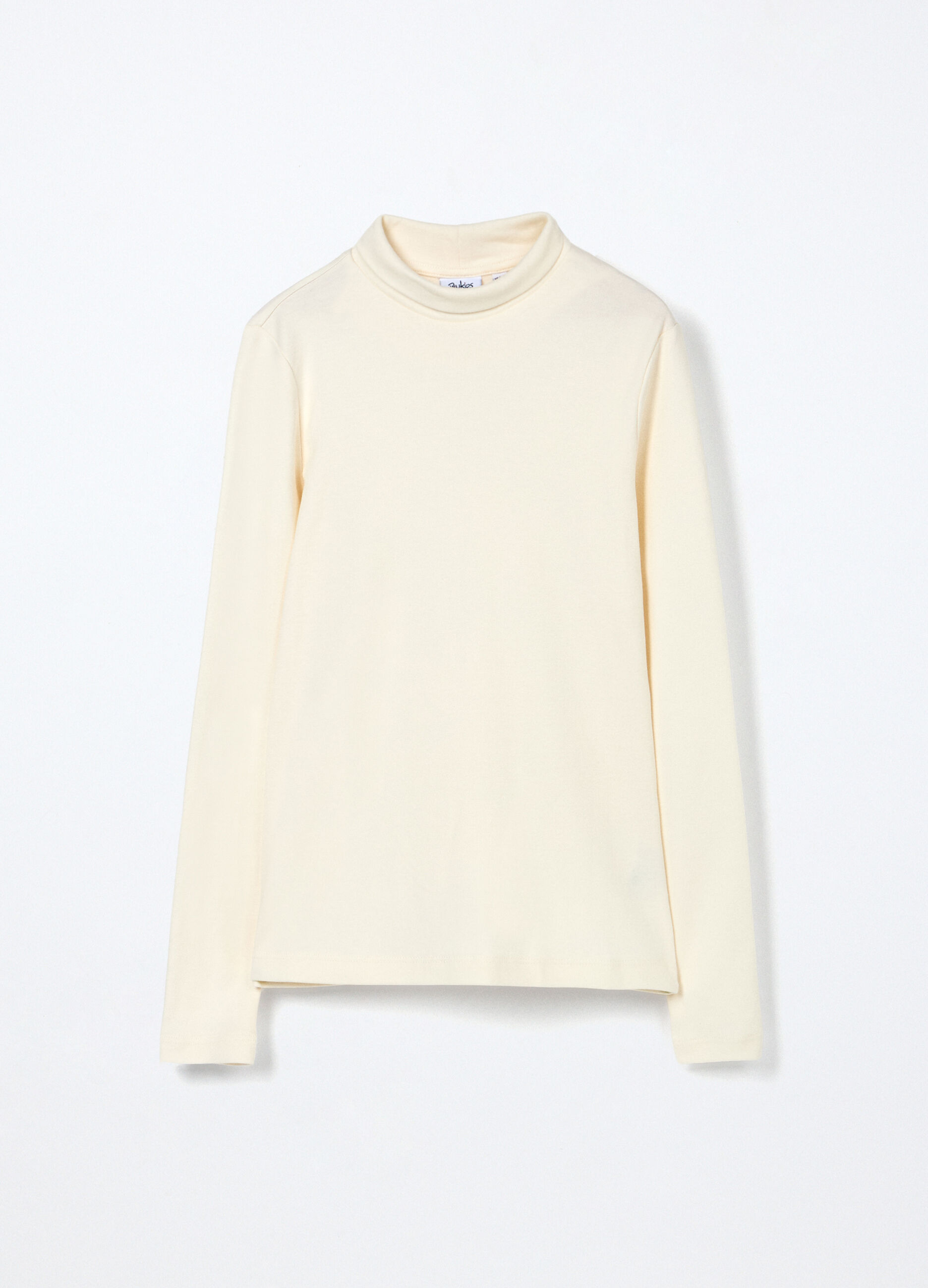 T-shirt in interlock di puro cotone ragazza_0