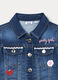 Giacca in stretch denim bambina_2