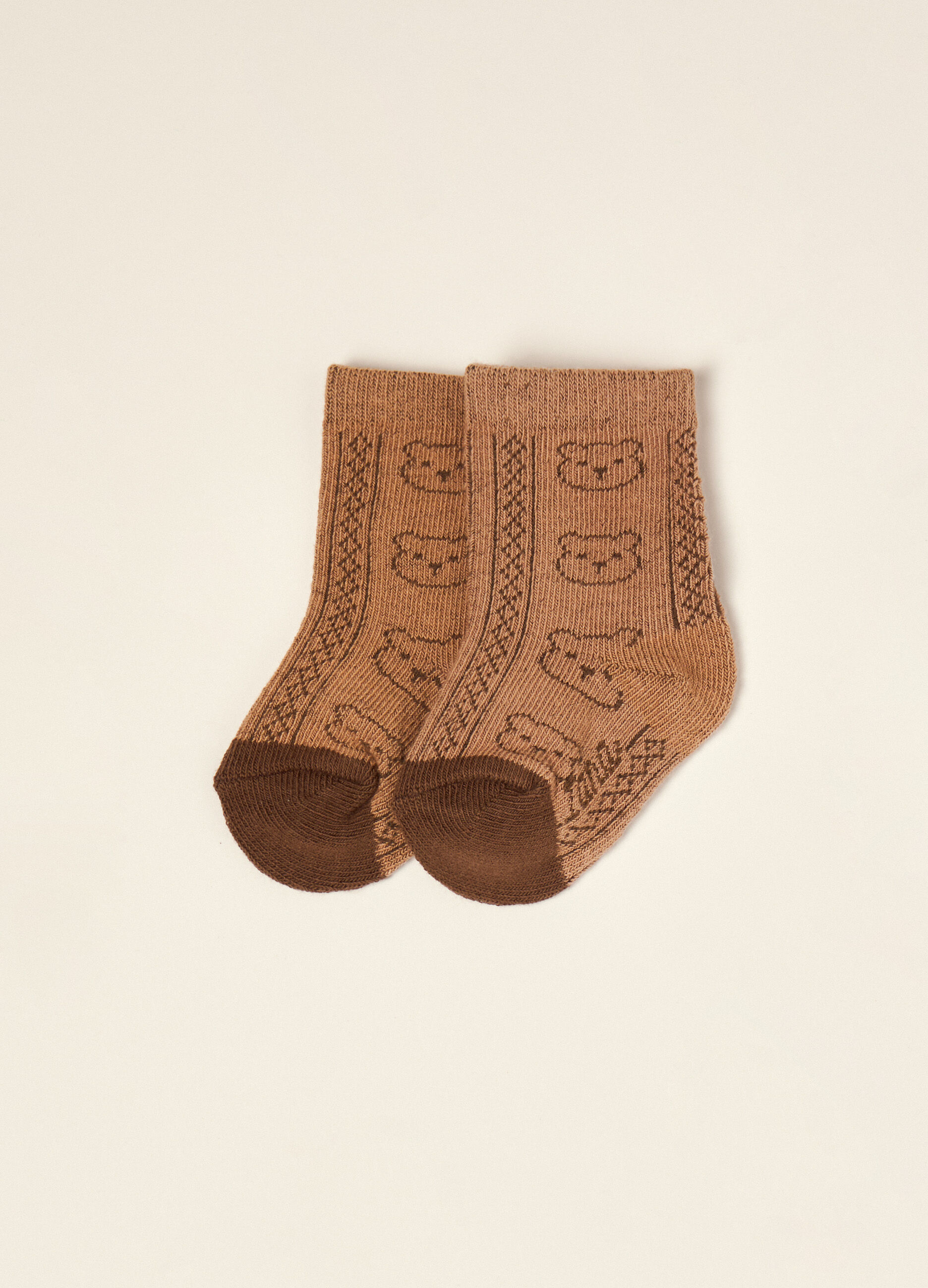 Calze lunghe in cotone stretch IANA neonato_1