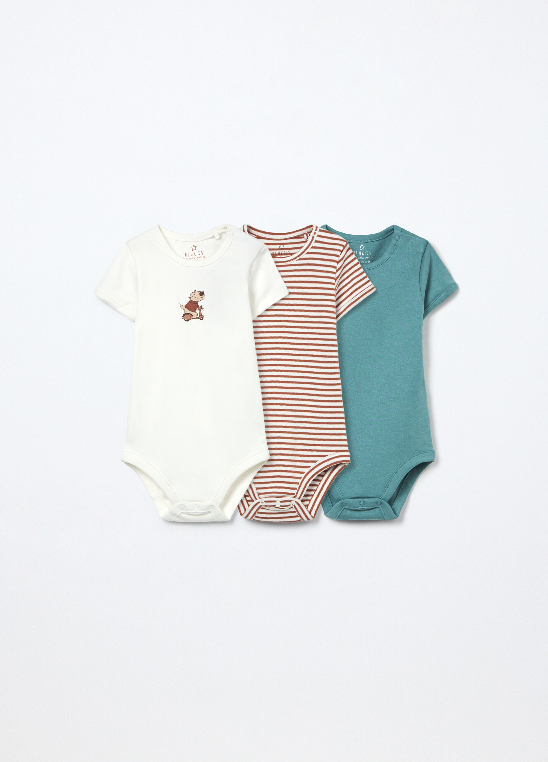 Pack 3 body in interlock di puro cotone_0