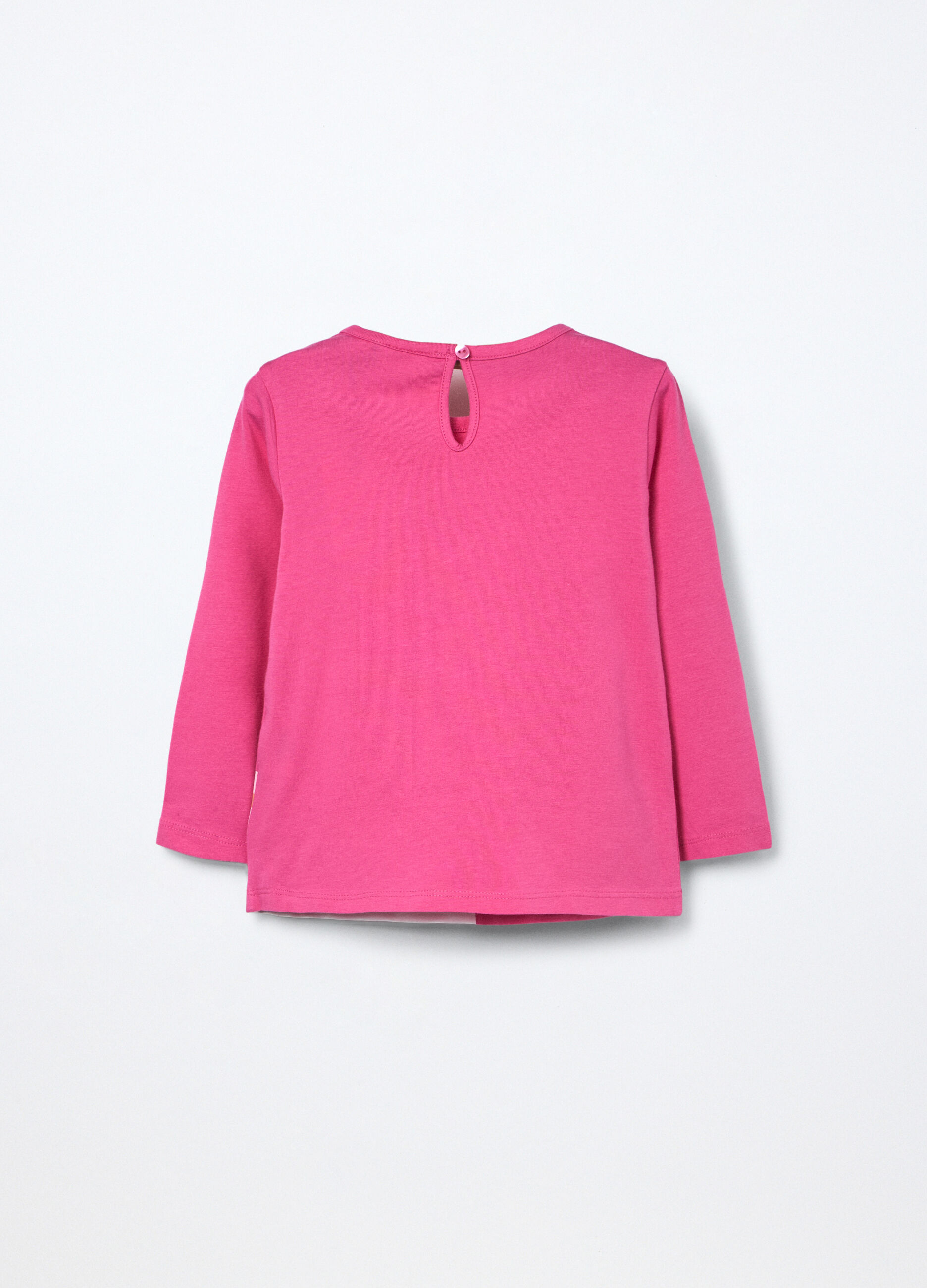 T-shirt in jersey di cotone stretch neonata_1