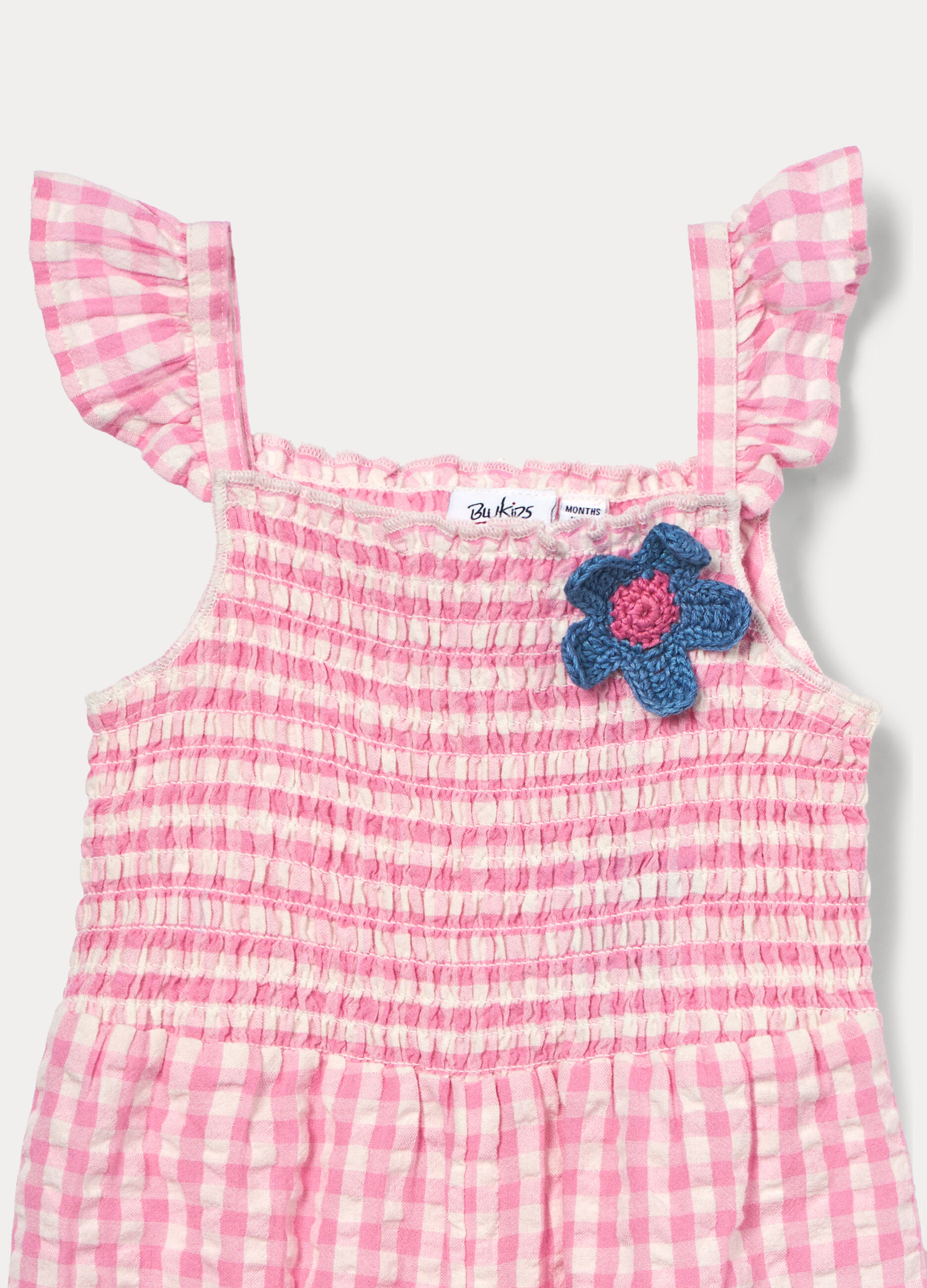 Salopette in puro cotone seersucker bimba_2