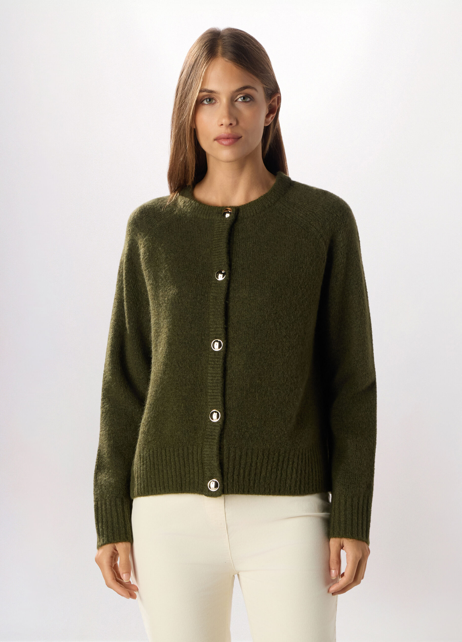 Cardigan tricot misto lana donna_0