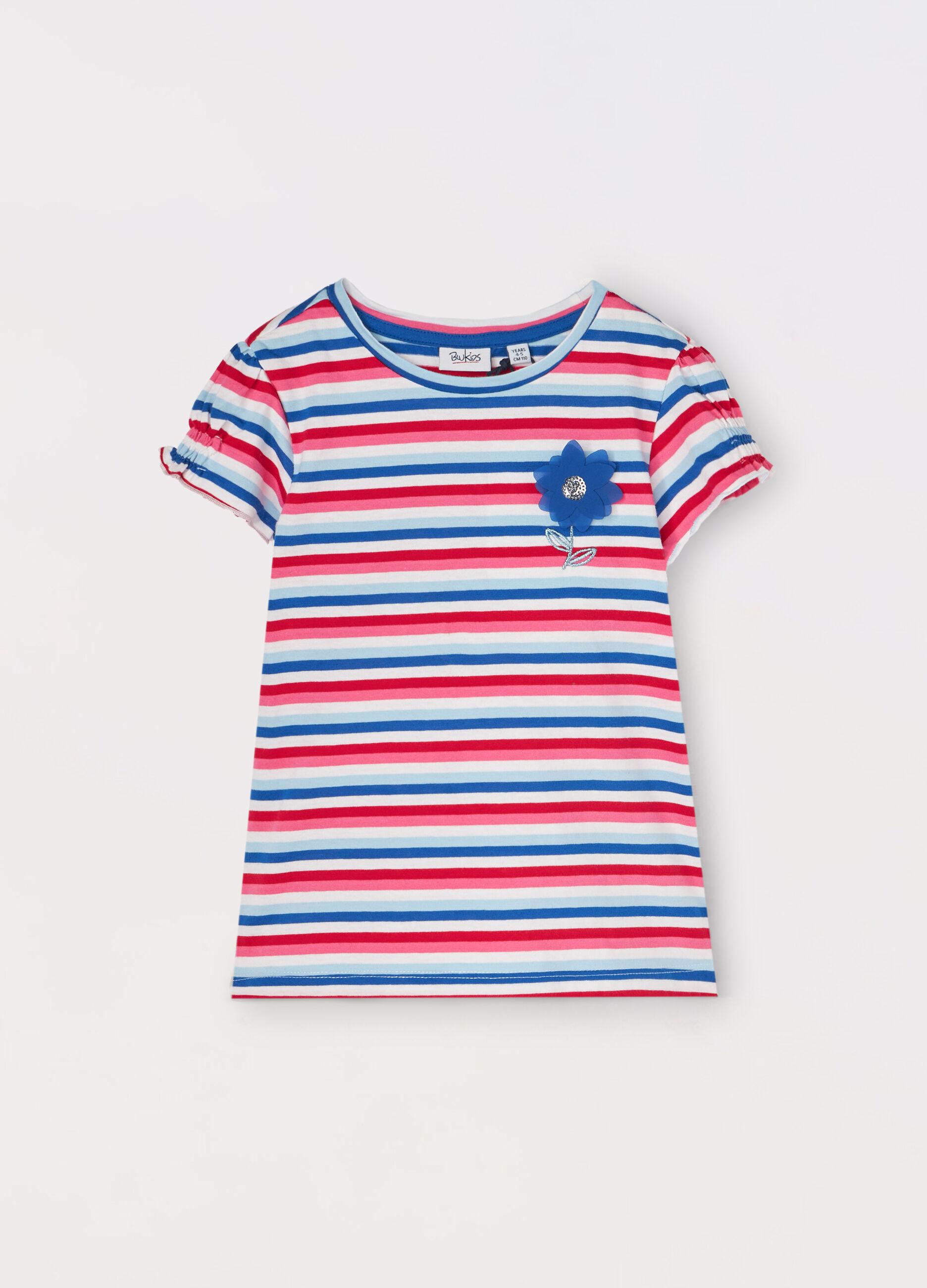 T-shirt in jersey di puro cotone bambina_0