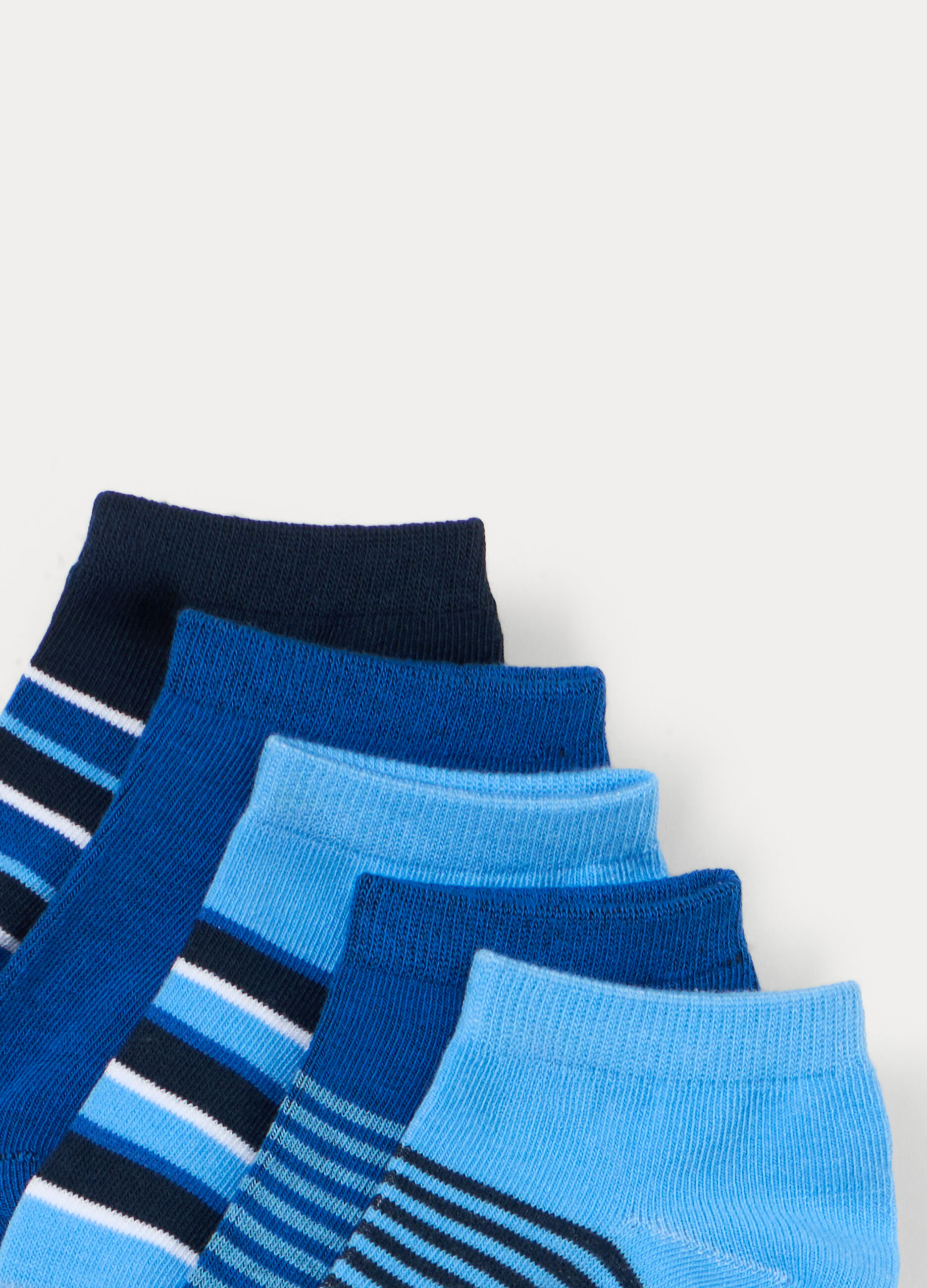 Pack 5 calze corte in misto cotone stretch _2