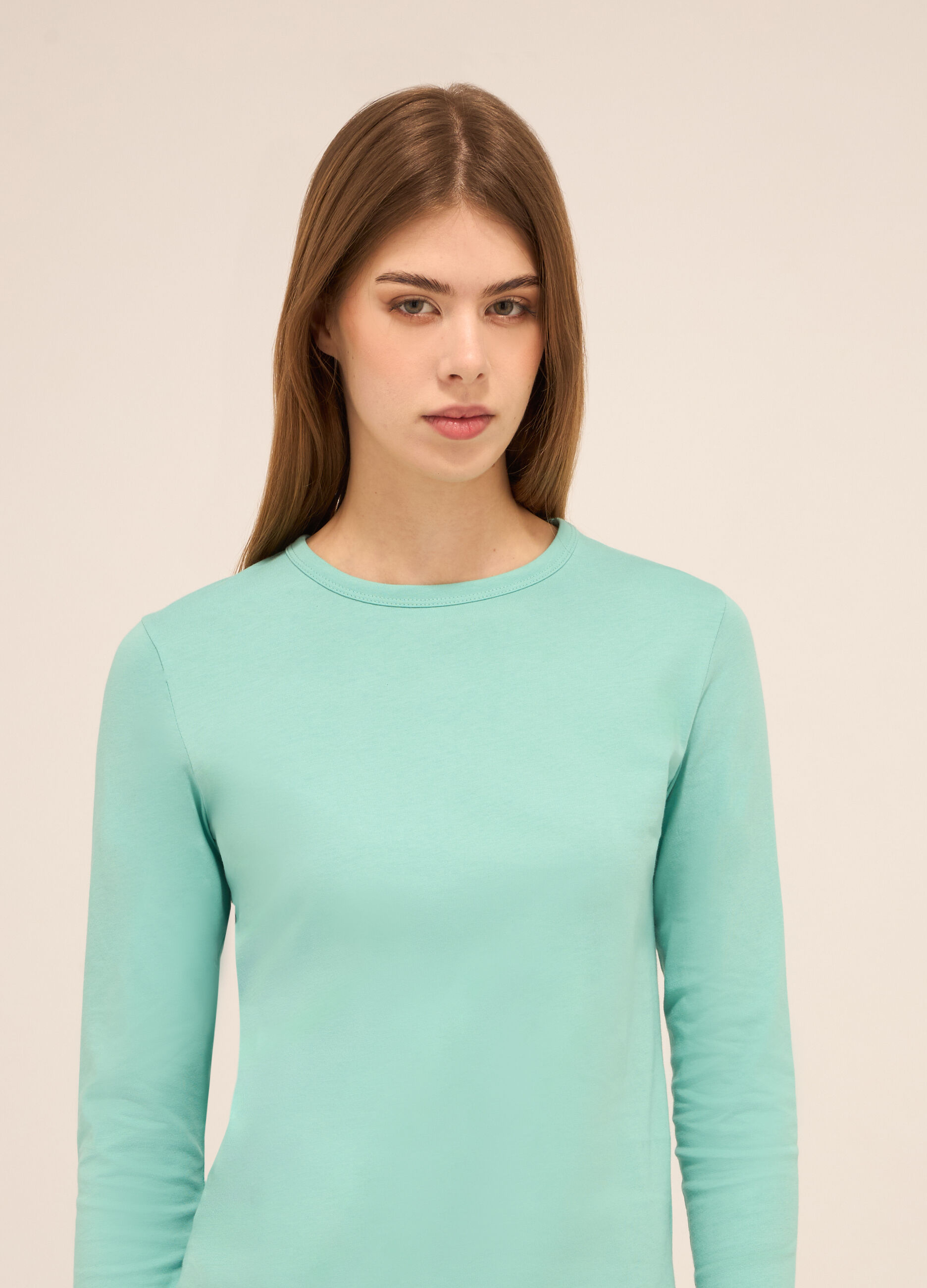 T-shirt in puro cotone donna_2
