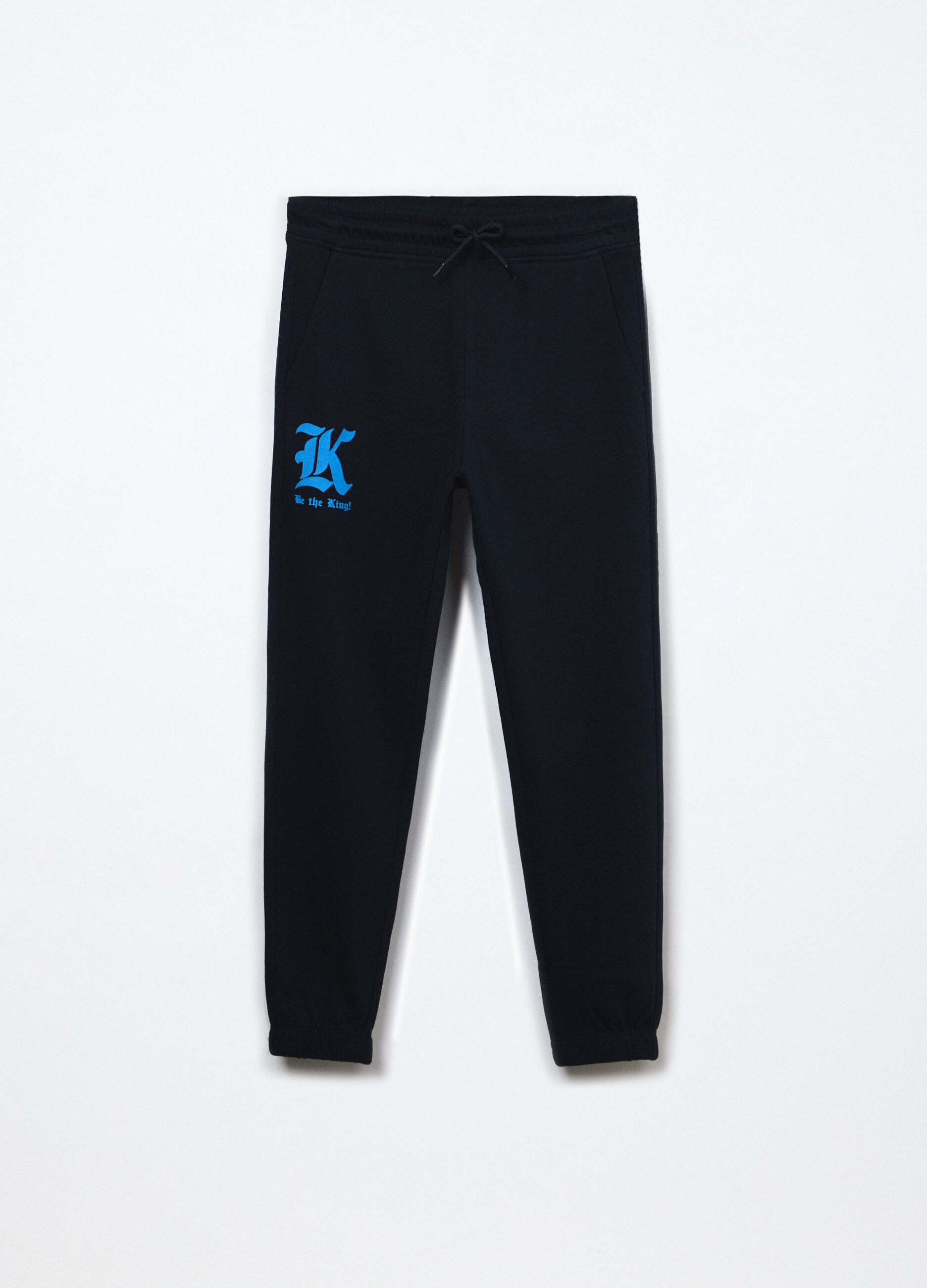 Jogger cargo in french terry di puro cotone ragazzo_0