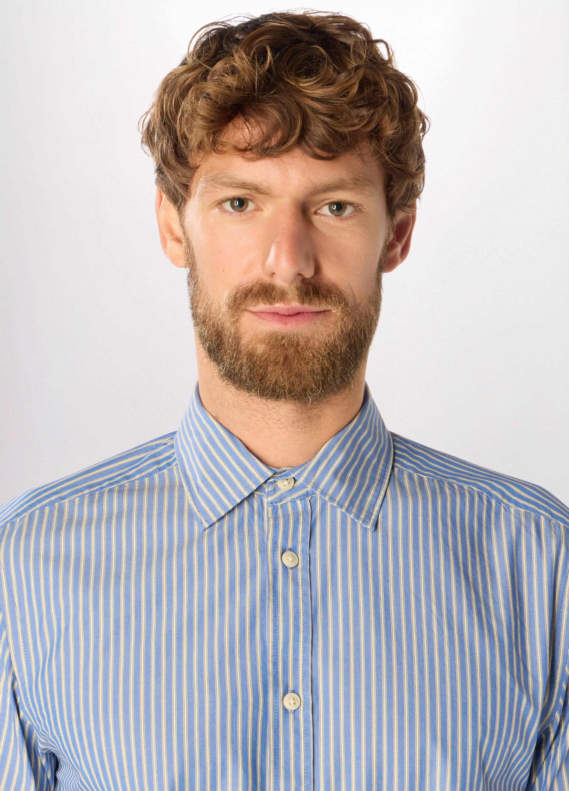 Camicia regular fit a righe uomo_2