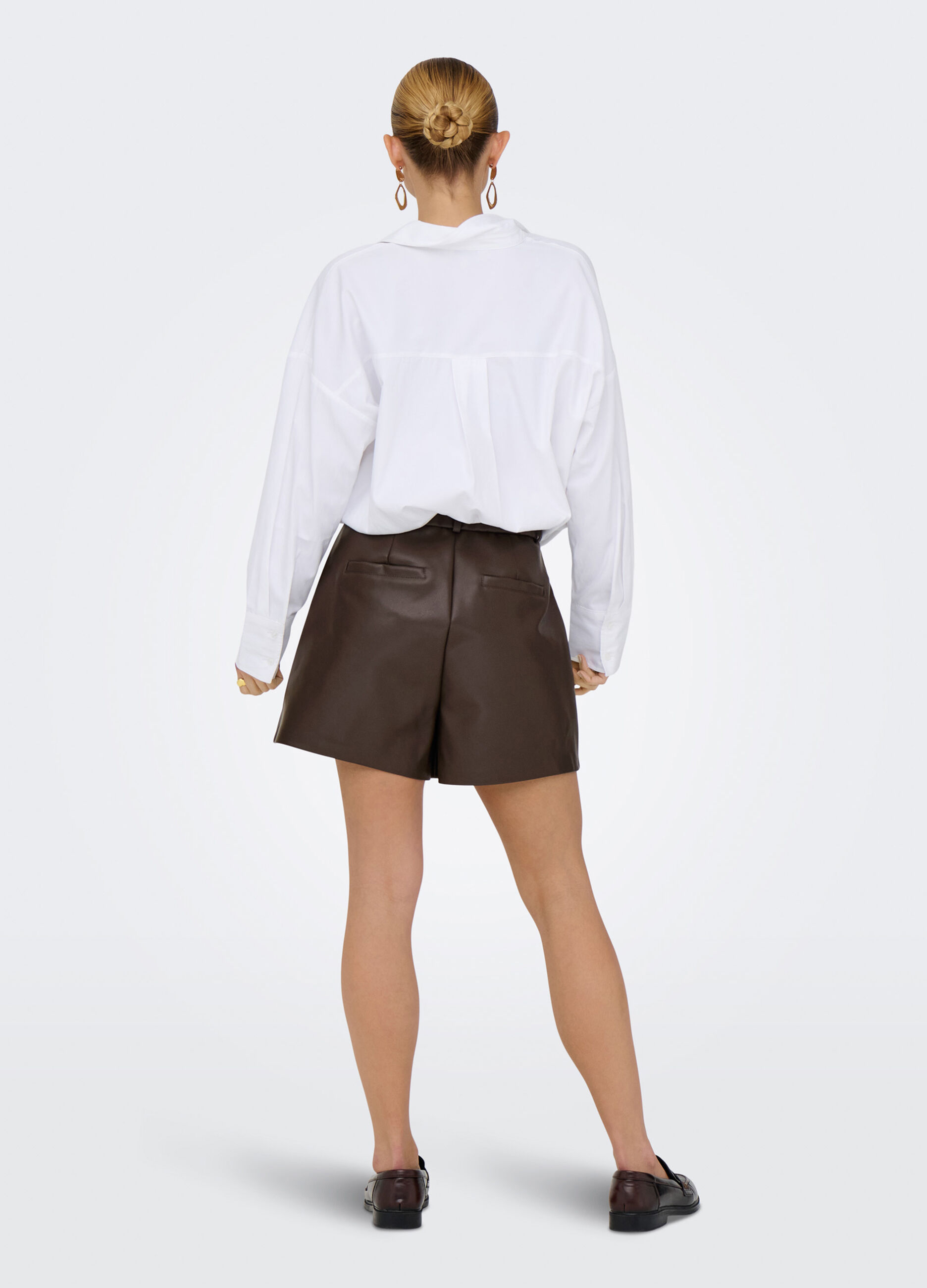 Shorts in eco pelle donna_1