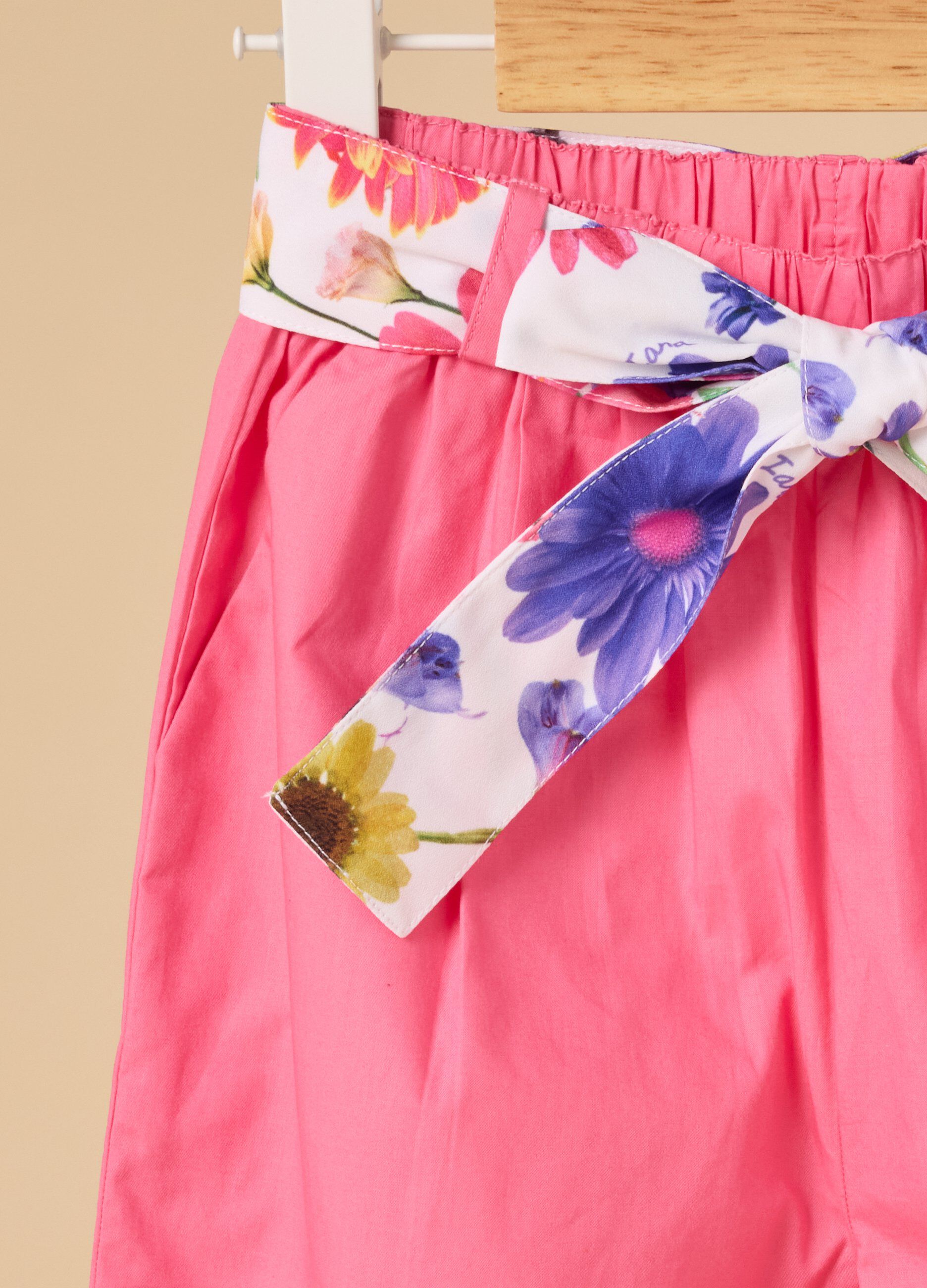 Pantalone a palazzo IANA in puro cotone bambina_1