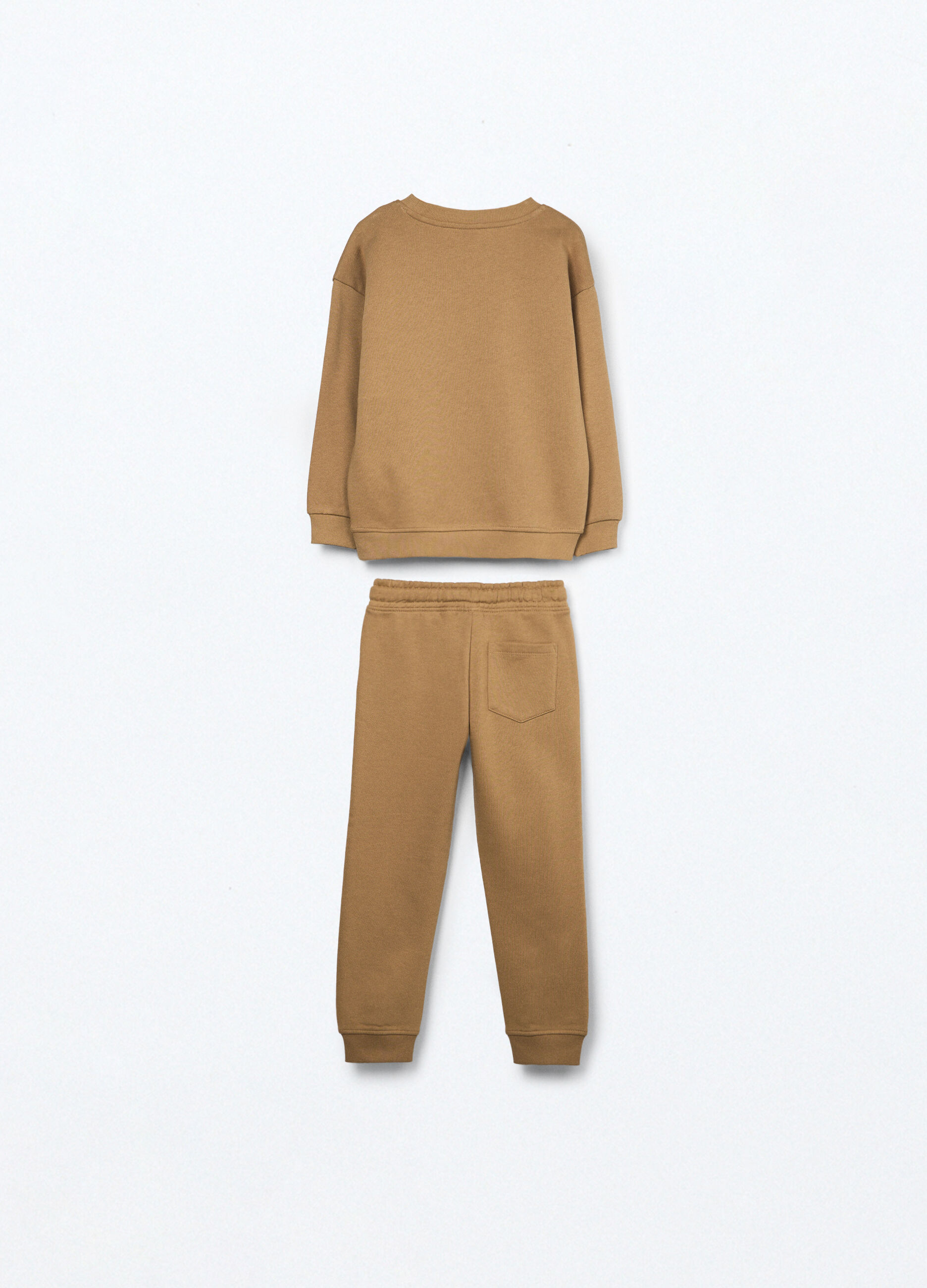 Jogging set in french terry di puro cotone bambino_1