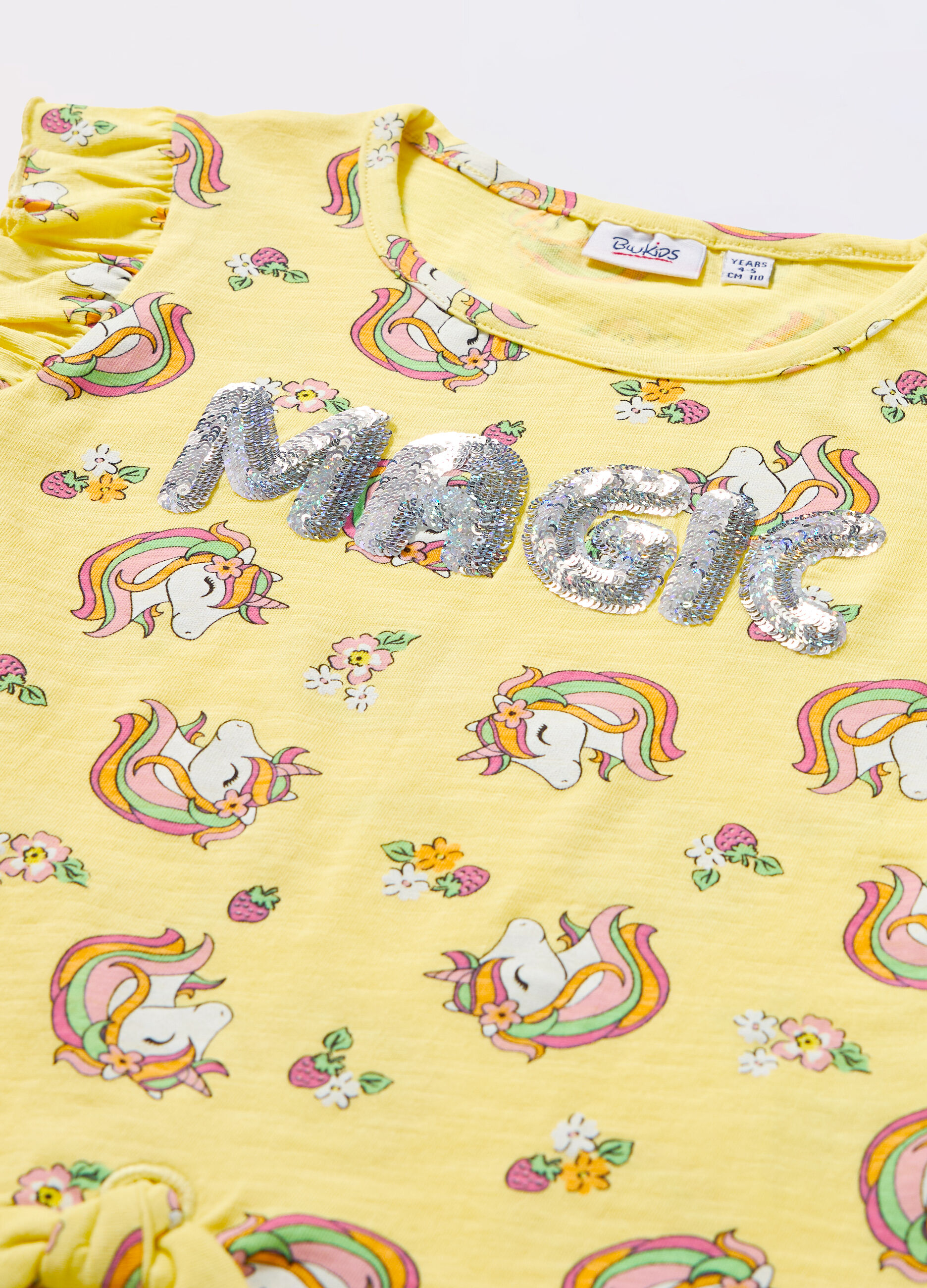 T-shirt in jersey di puro cotone bambina_1