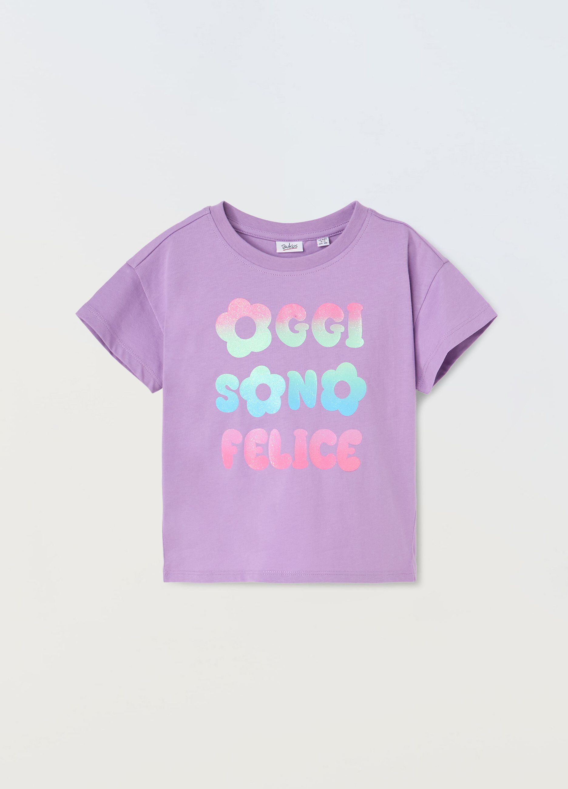 T-shirt in puro cotone bambina_0