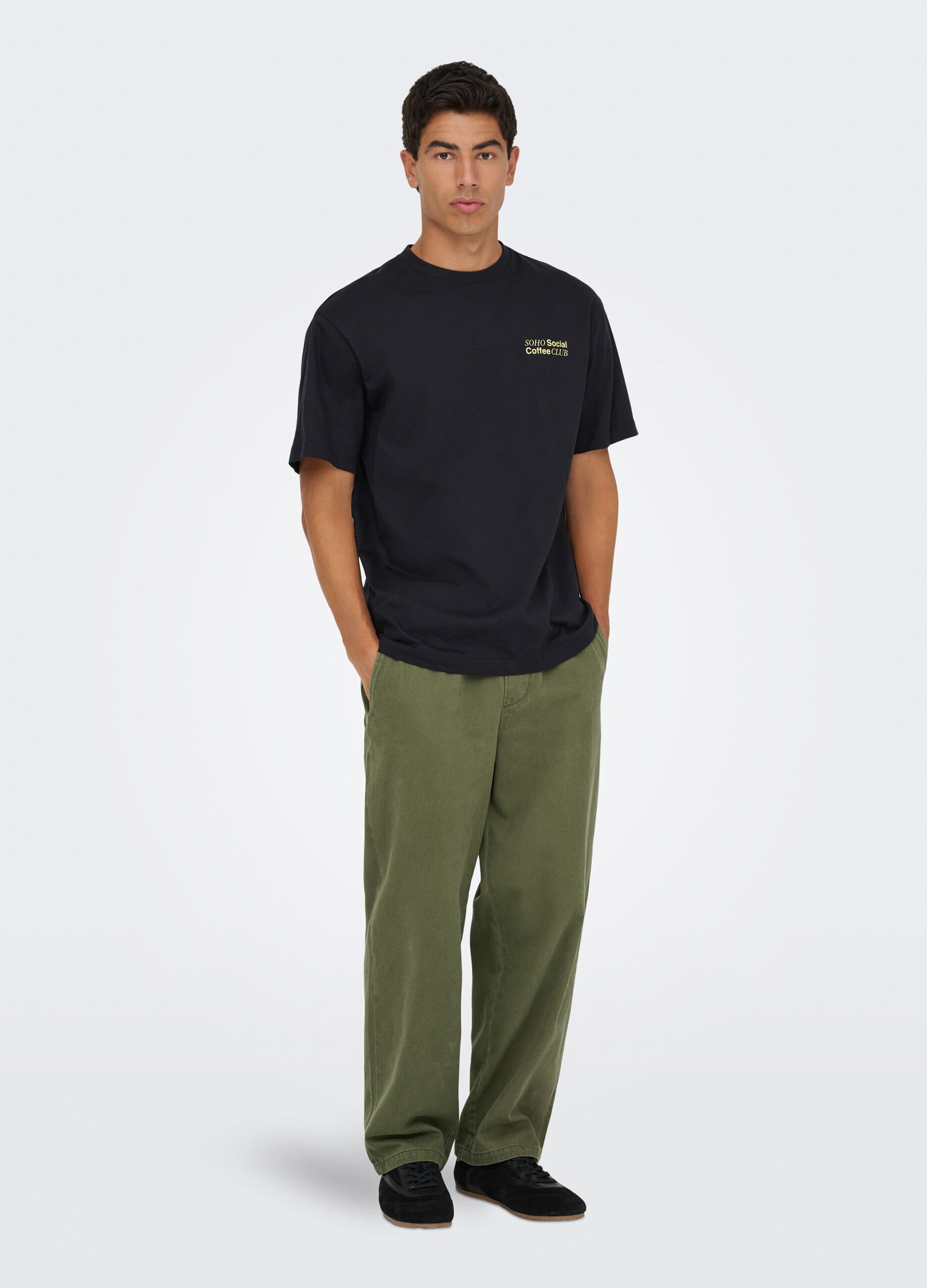 Pantalone baggy in twill uomo_2