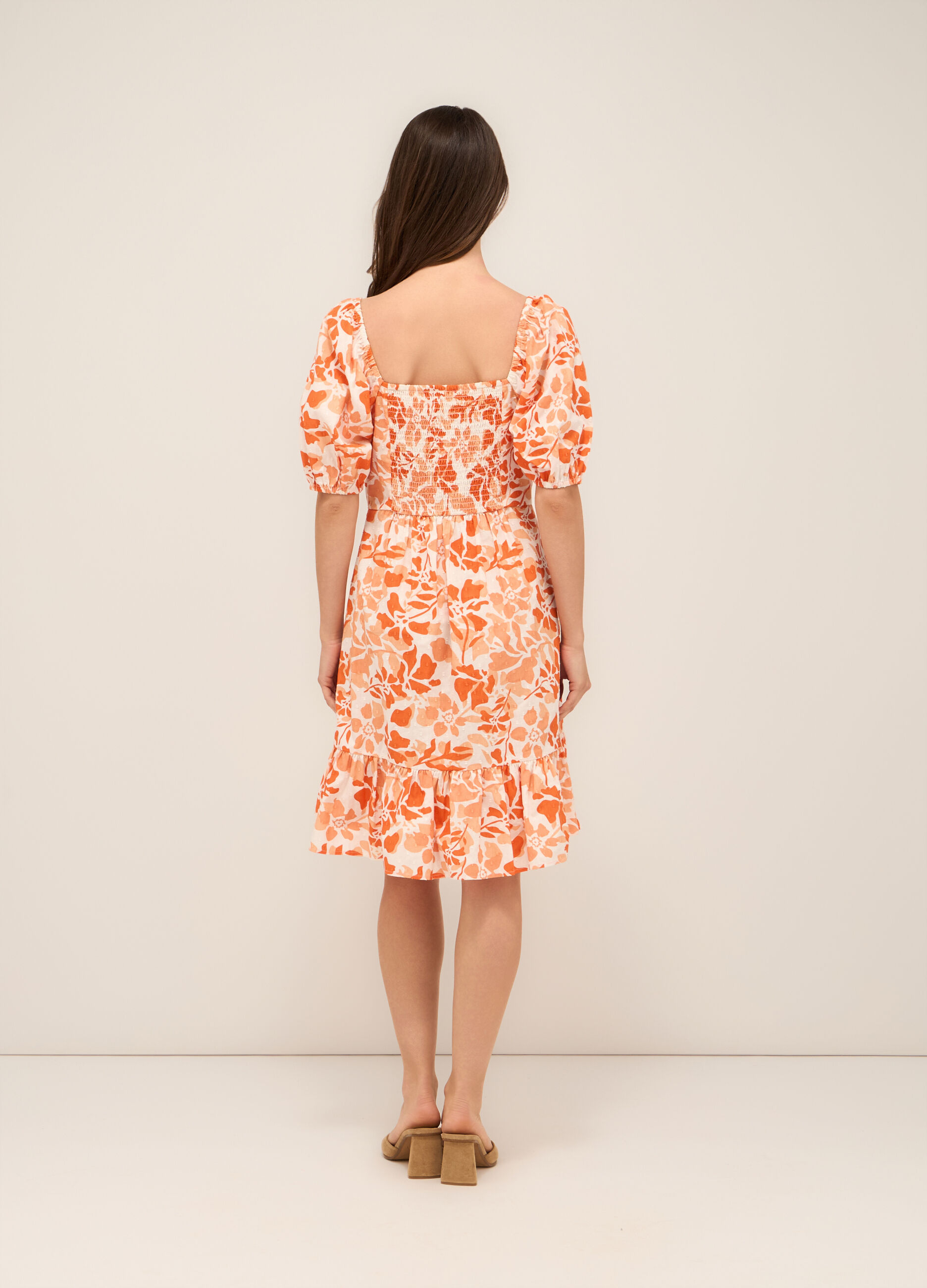 Abito corto in puro cotone donna_1