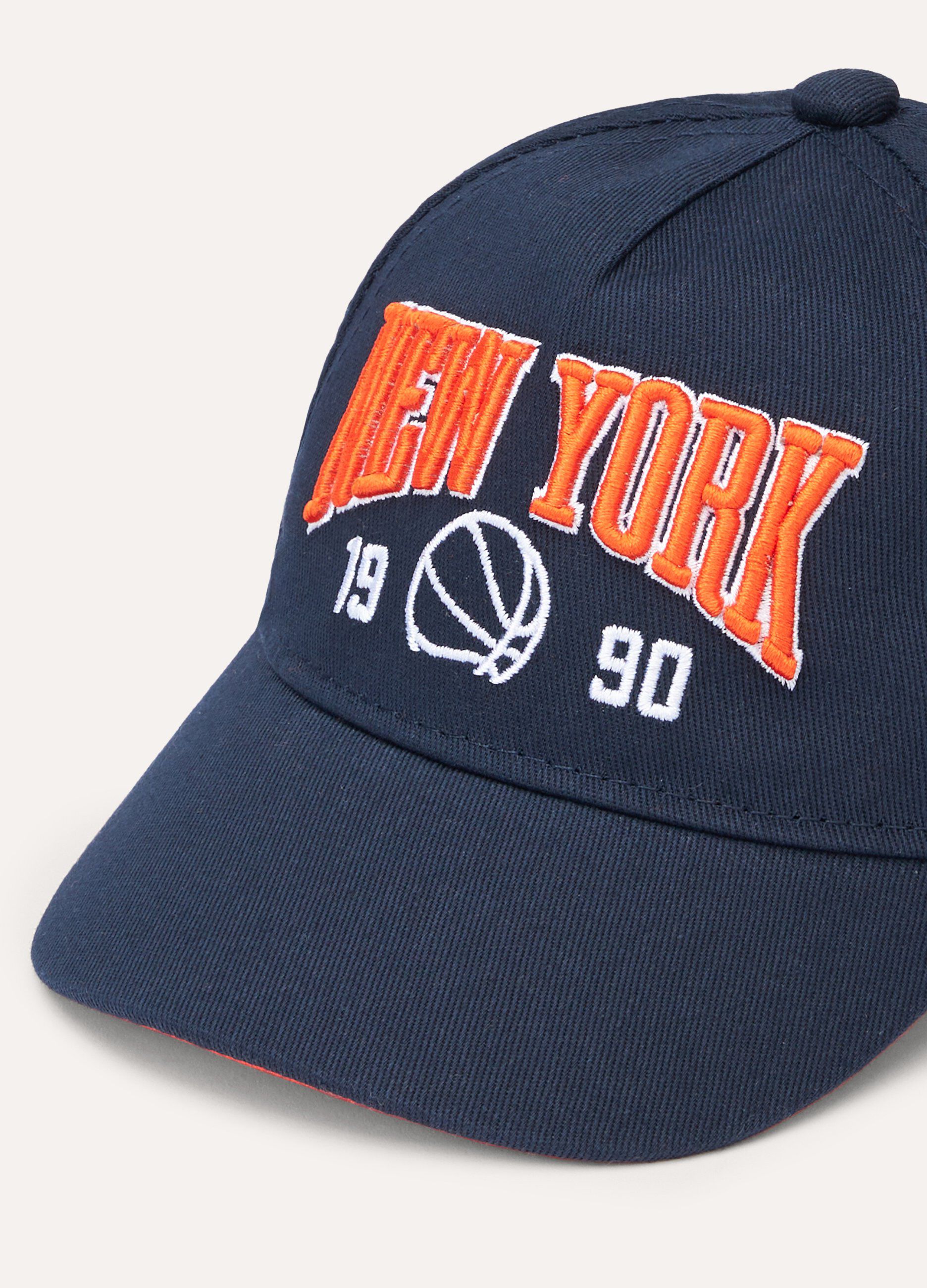 Cappello da baseball in denim di puro cotone neonato_1