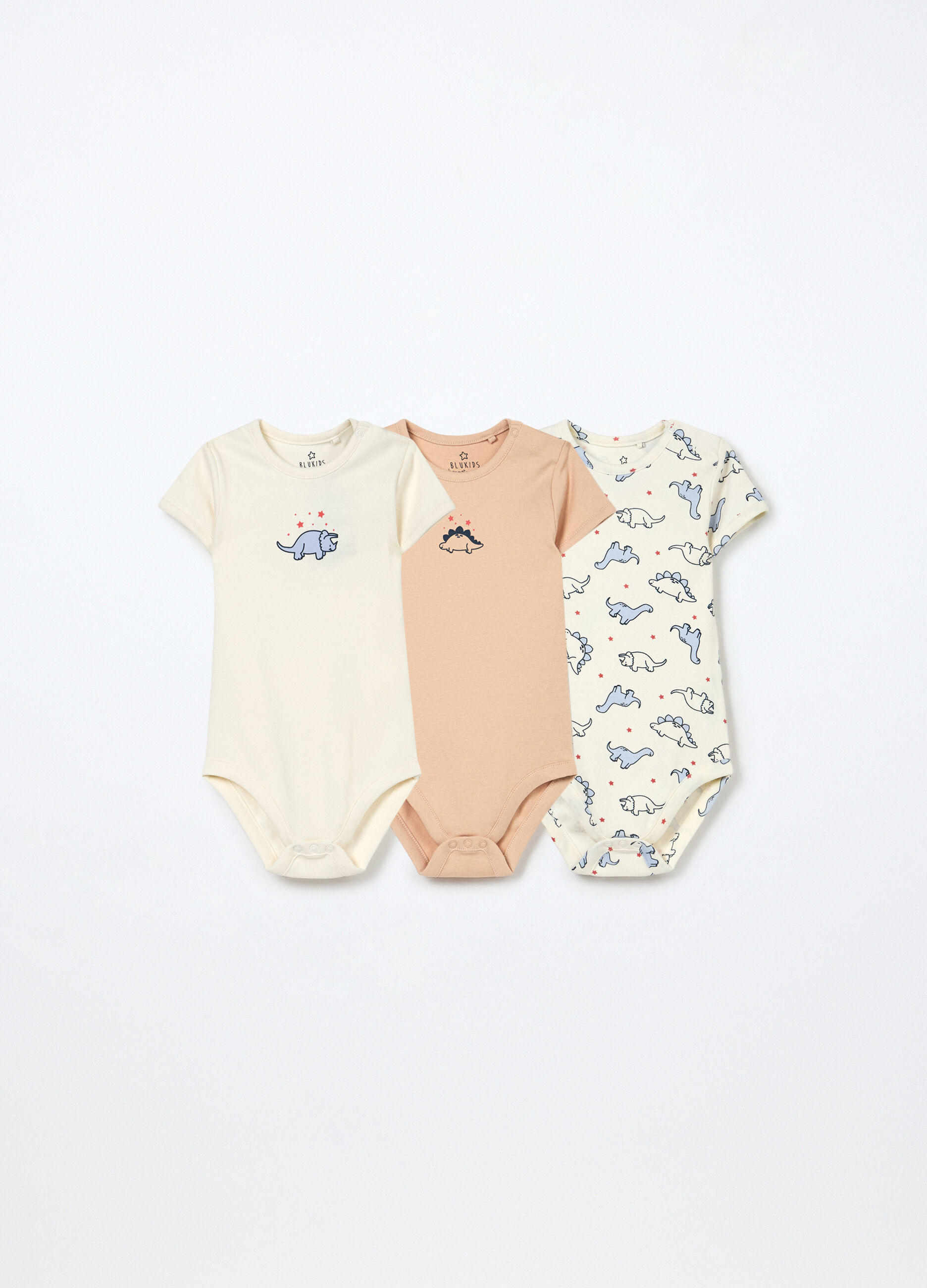 Pack 3 body in interlock di puro cotone neonato_0