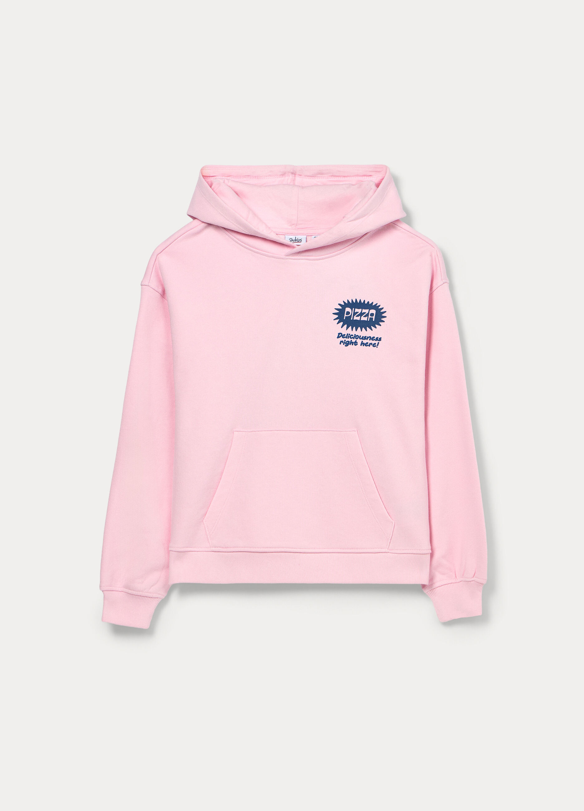 Felpa in french terry di misto cotone ragazza_0