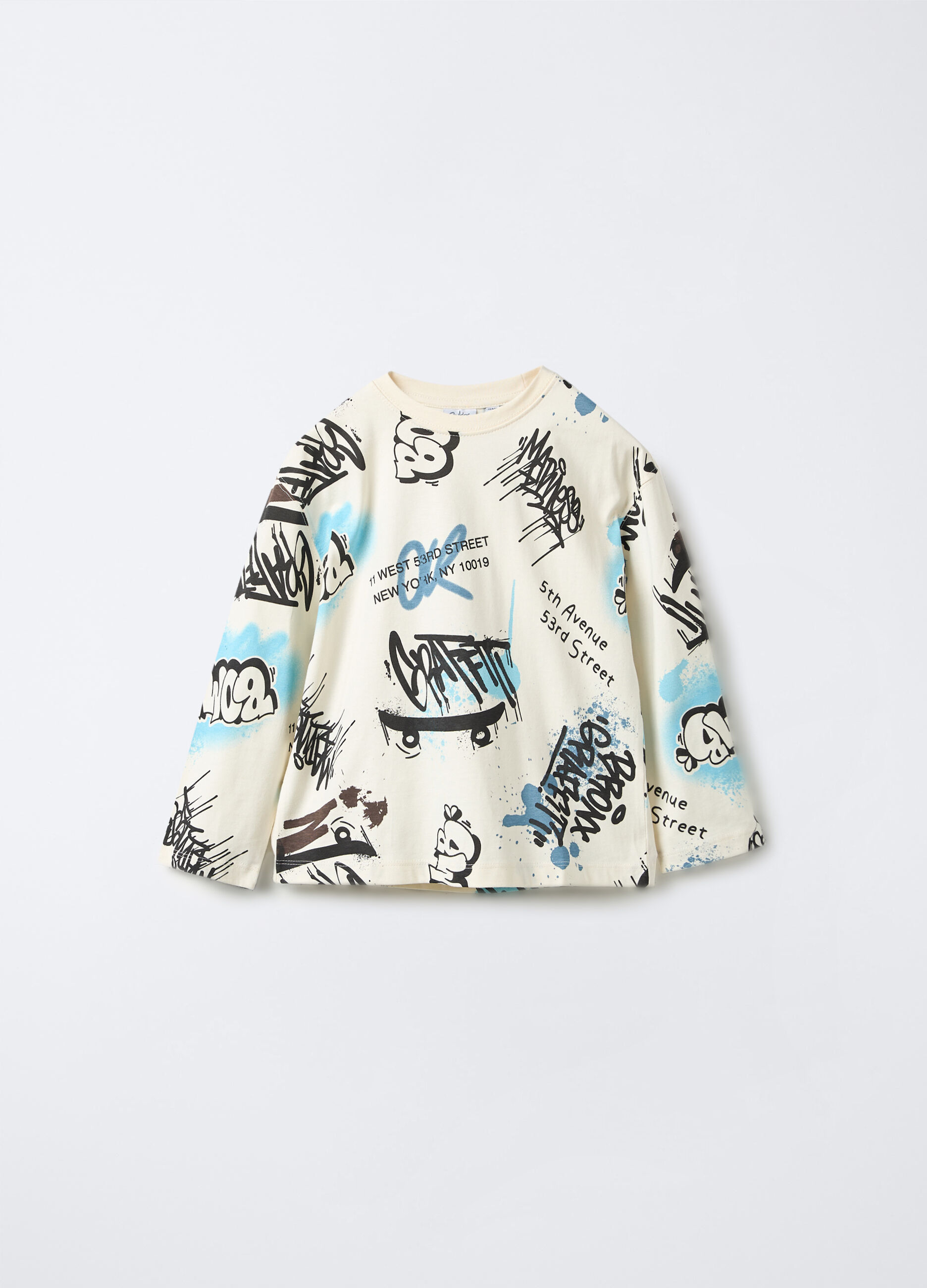 T-shirt in jersey di puro cotone bambino_0
