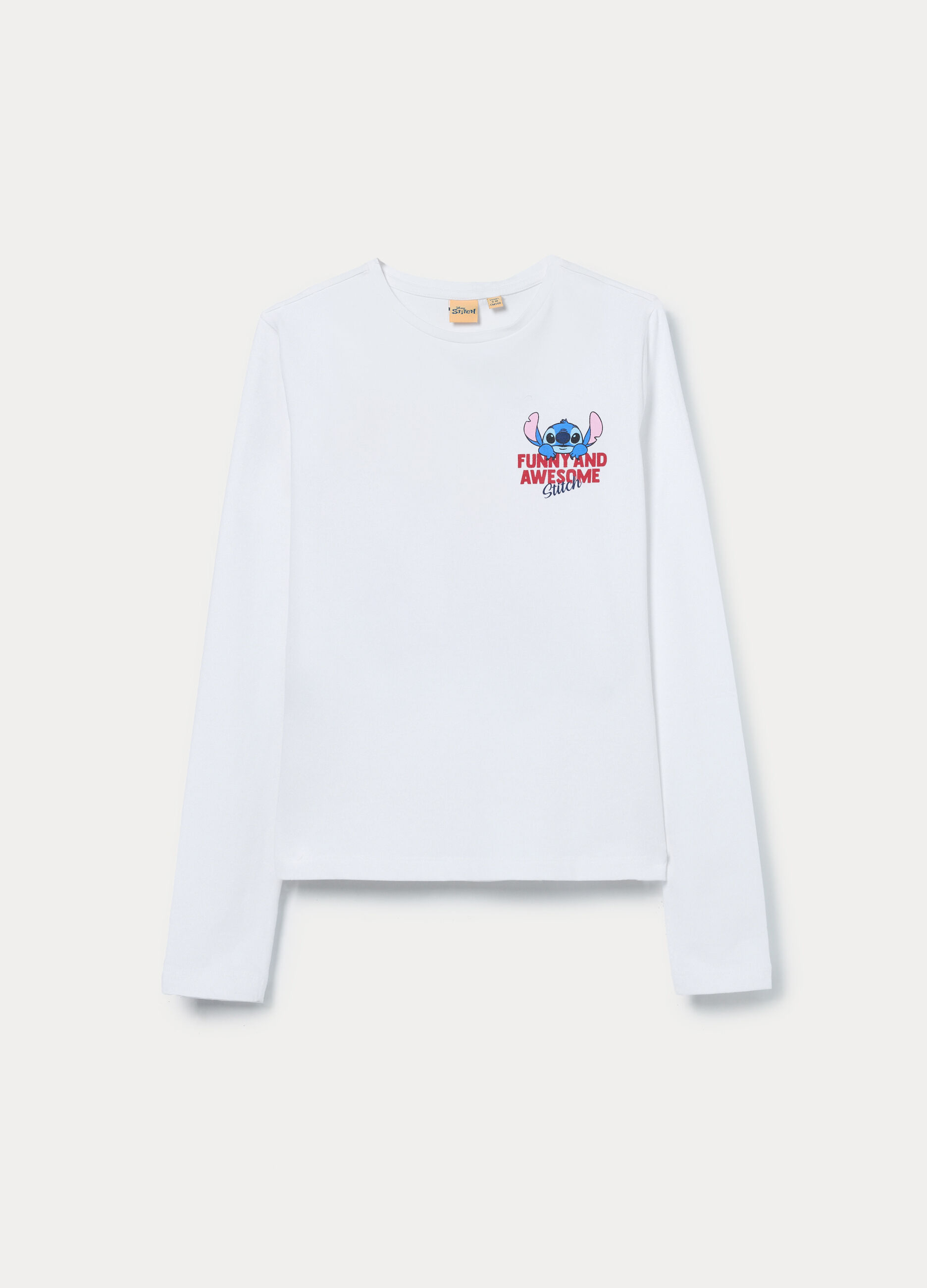 T-shirt Stitch in cotone stretch ragazza_0